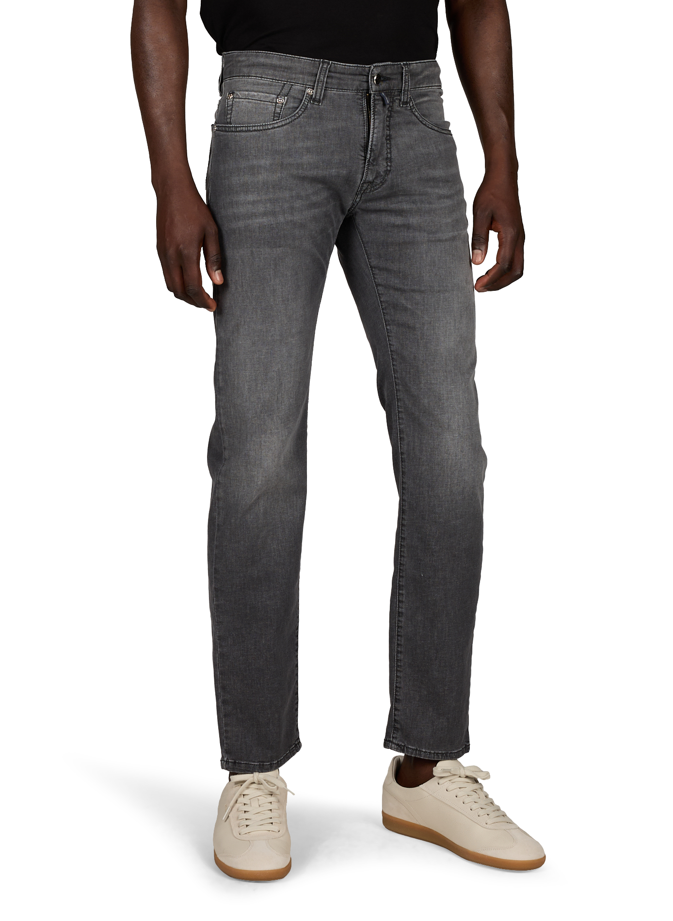 Schmale Jeans aus Baumwolle PIERRE CARDIN Grau
