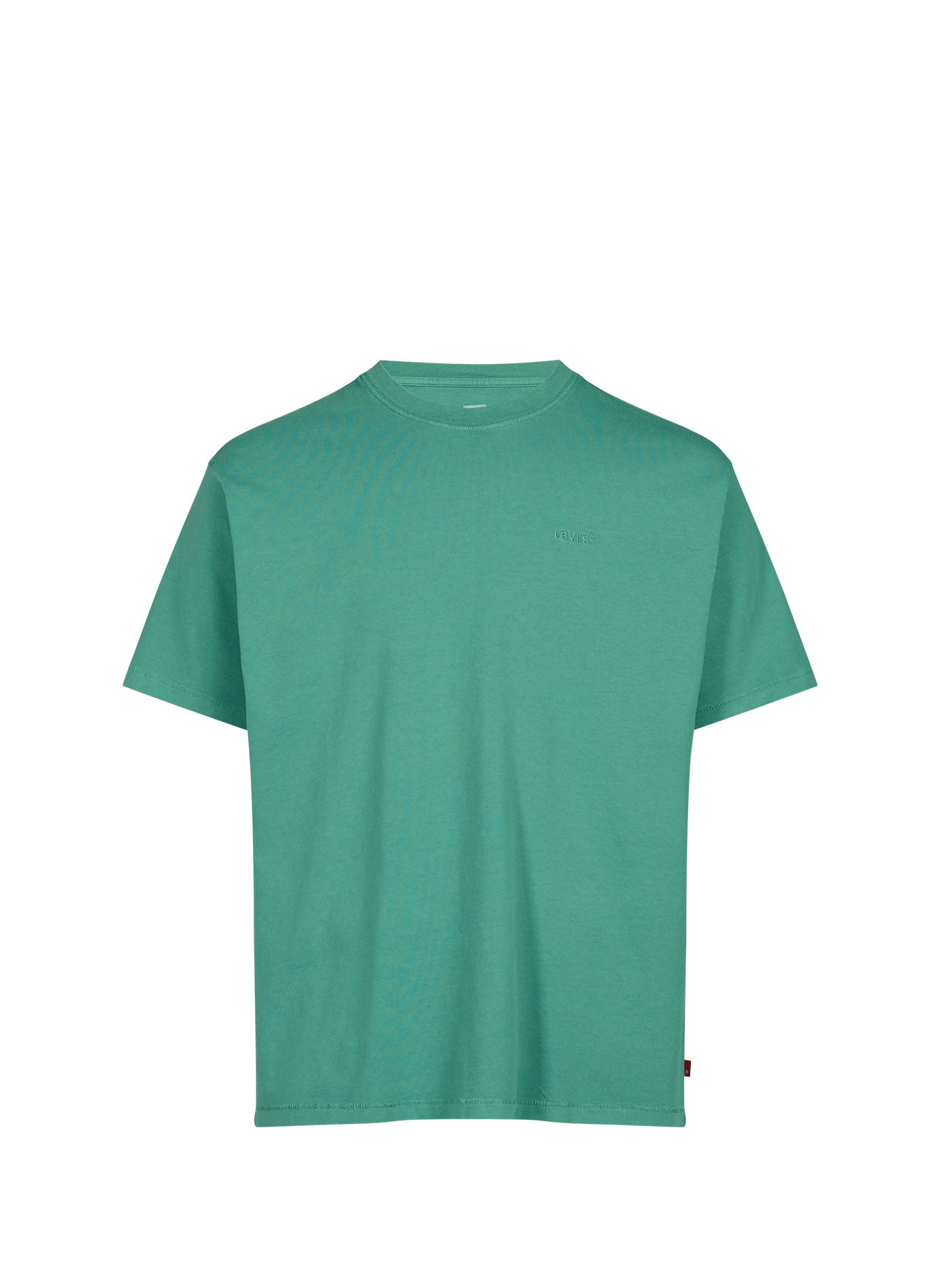 Camiseta cuello redondo de algodón LEVI'S Verde