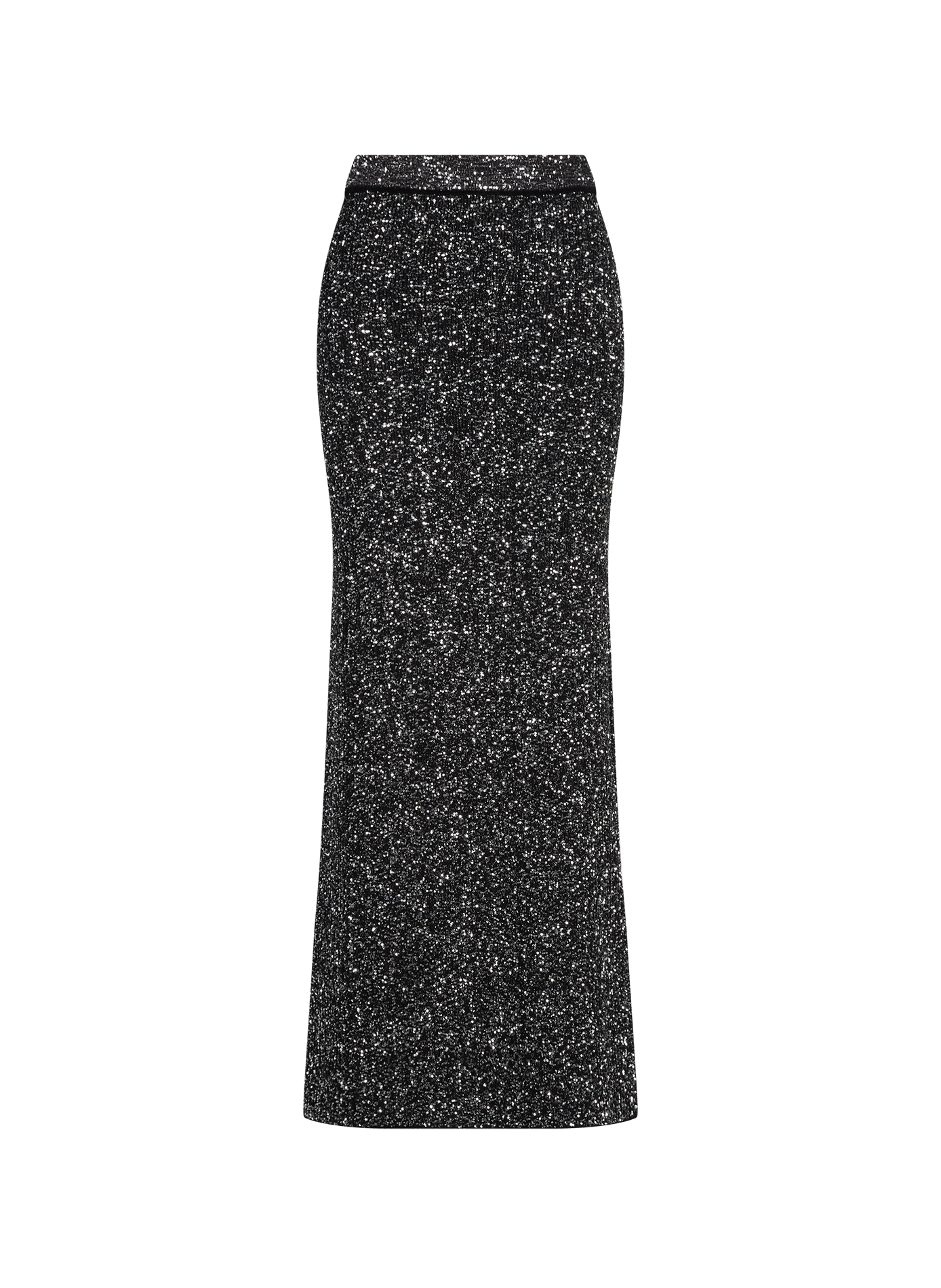 Langer Paillettenrock SAISON 1865 Silber