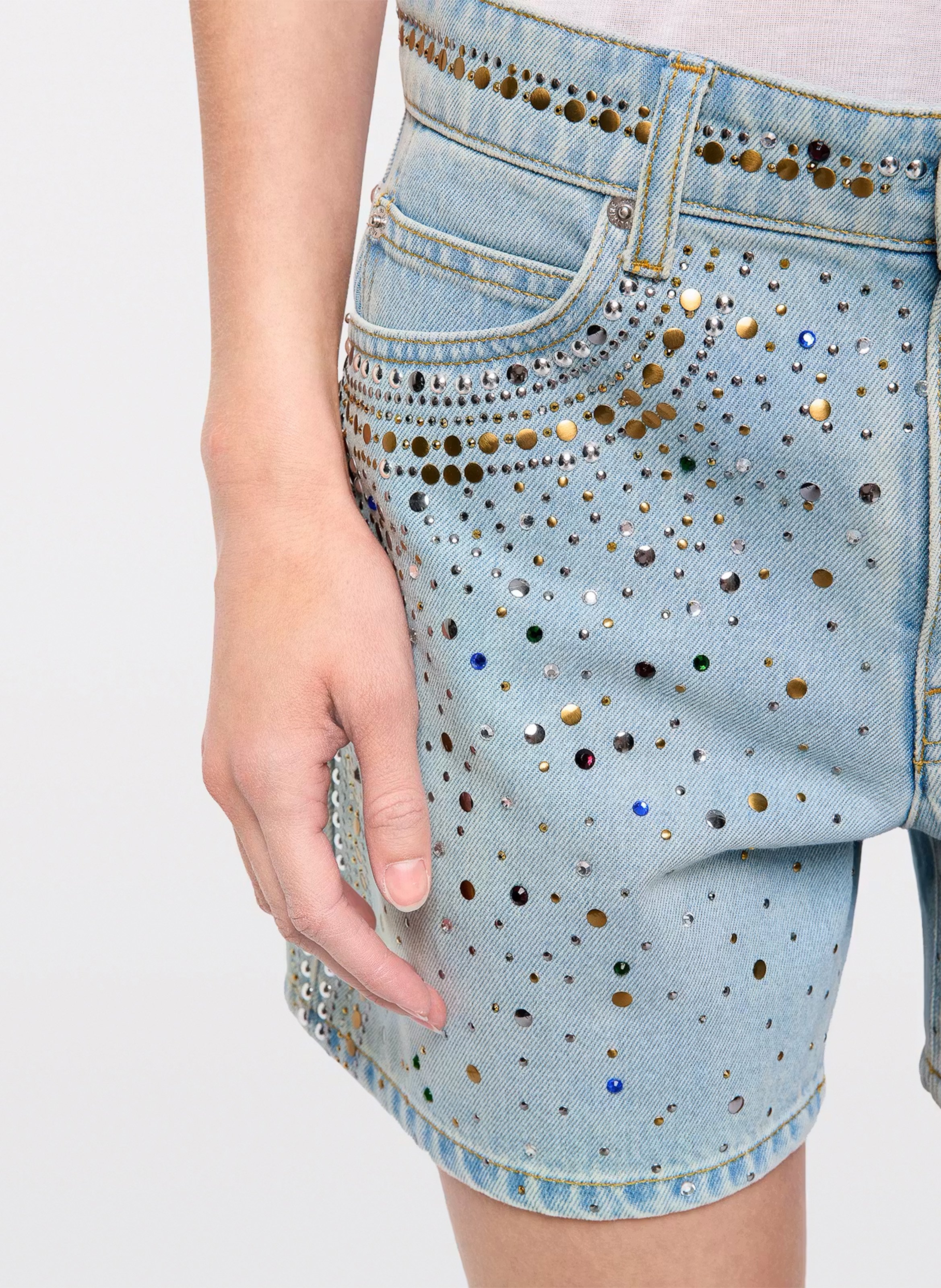 Short ample taille haute à strass sadys ZADIG&VOLTAIRE Bleu