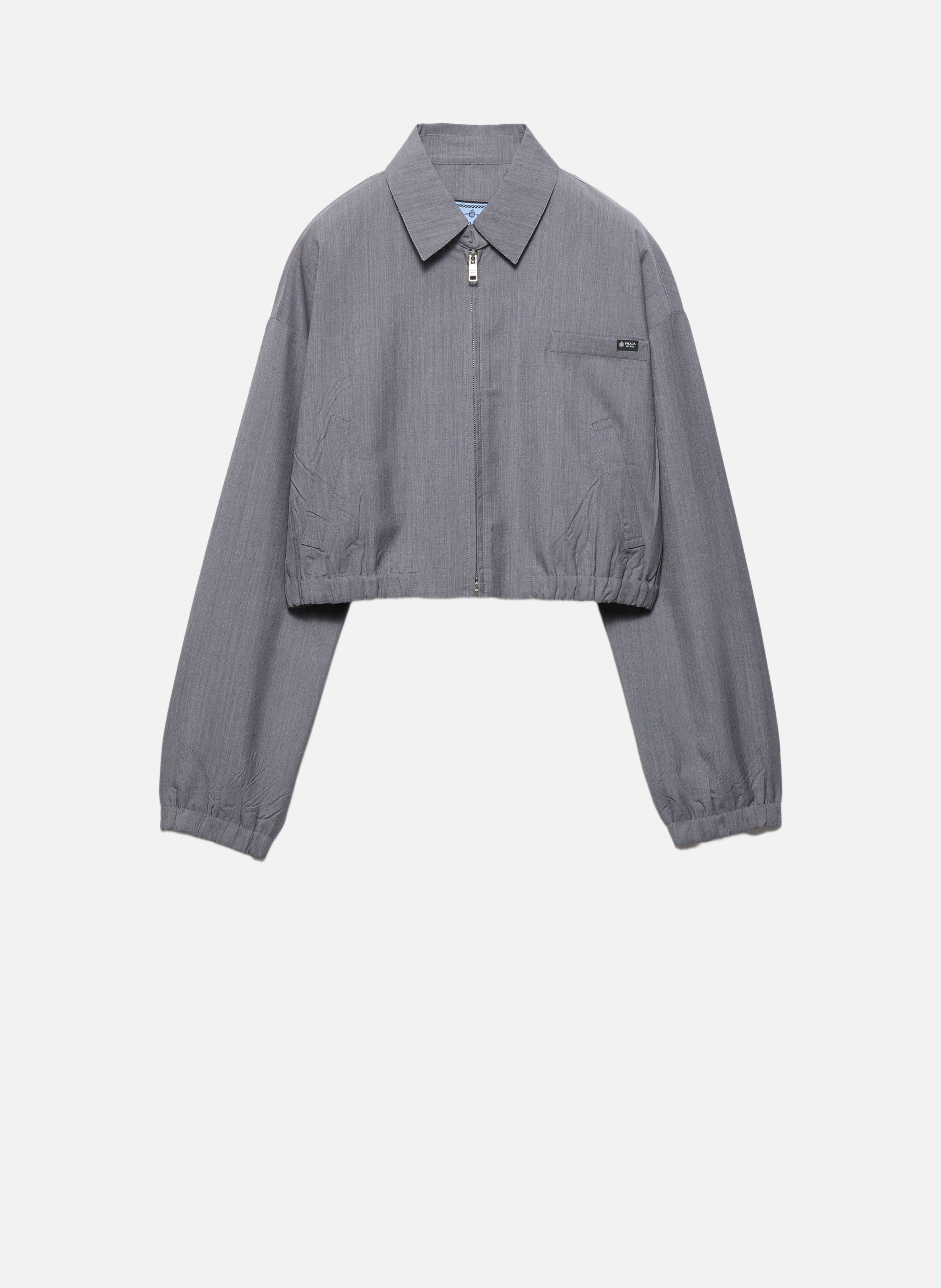 Blouson en mohair léger PRADA Gris