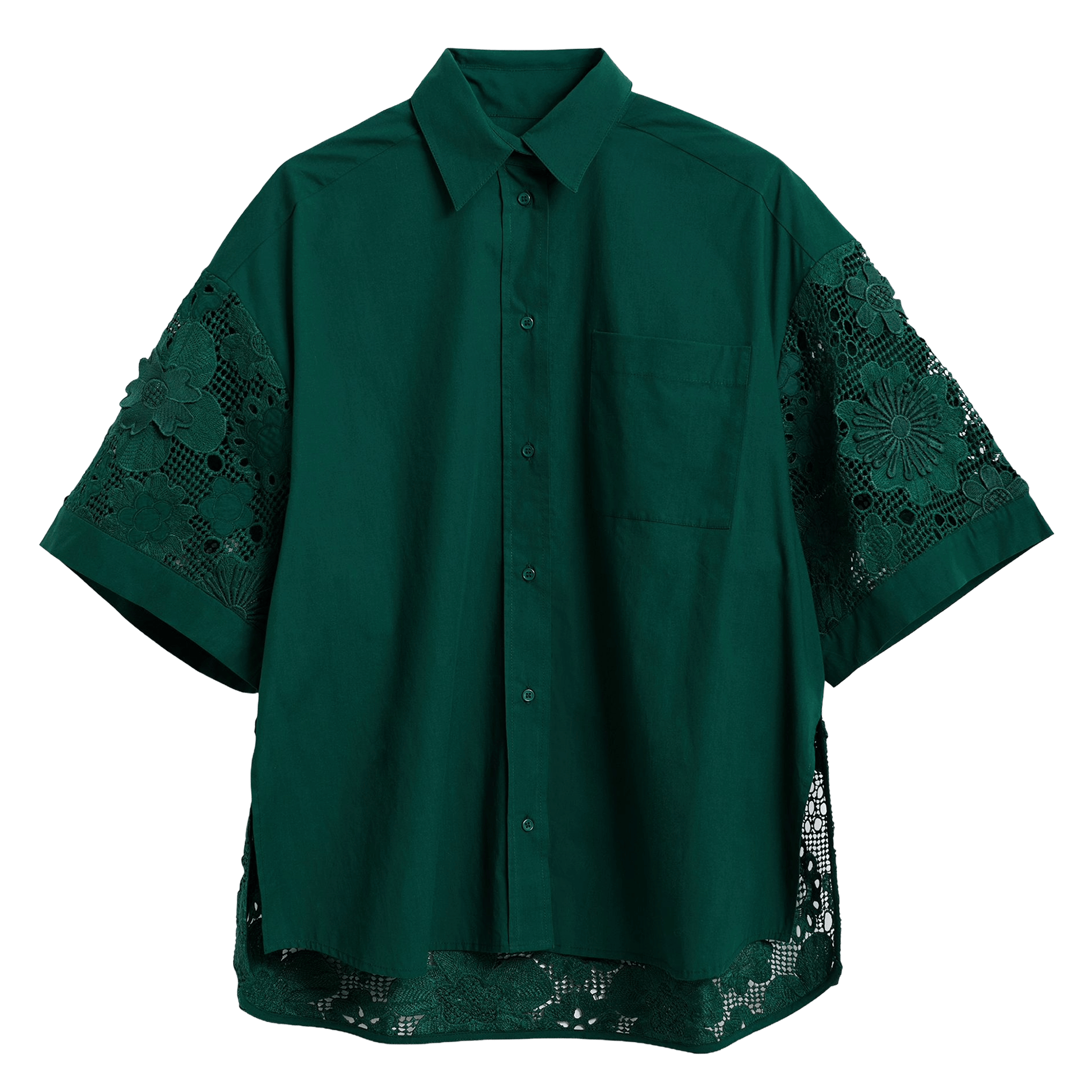 Chemise oversize col classique kali ESSENTIEL ANTWERP Vert