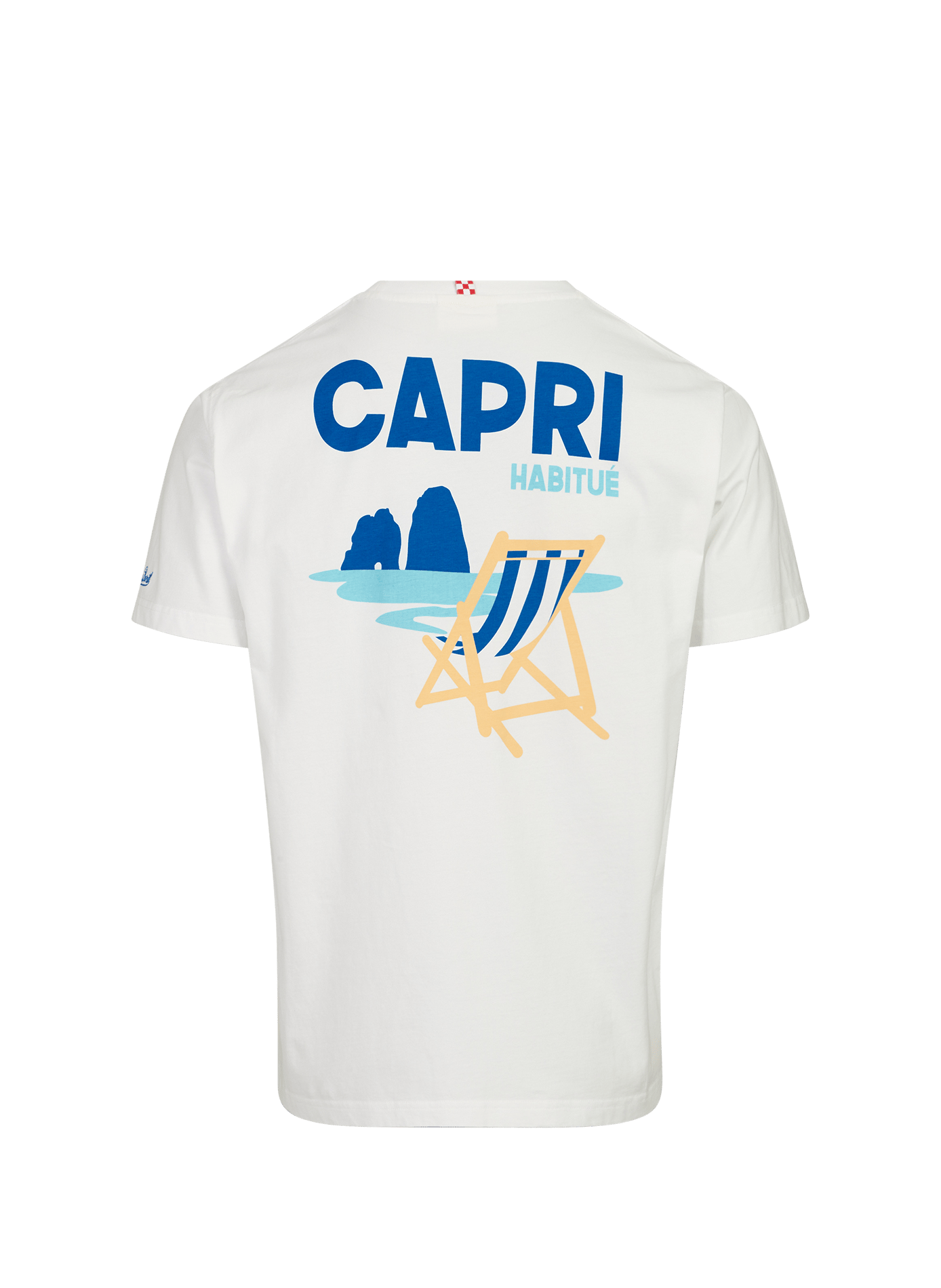 Camiseta recta de algodón MC2 SAINT BARTH Blanco
