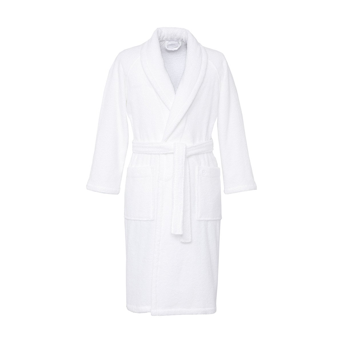 Peignoir de bain long en coton modal, etoile BlancYVES DELORME