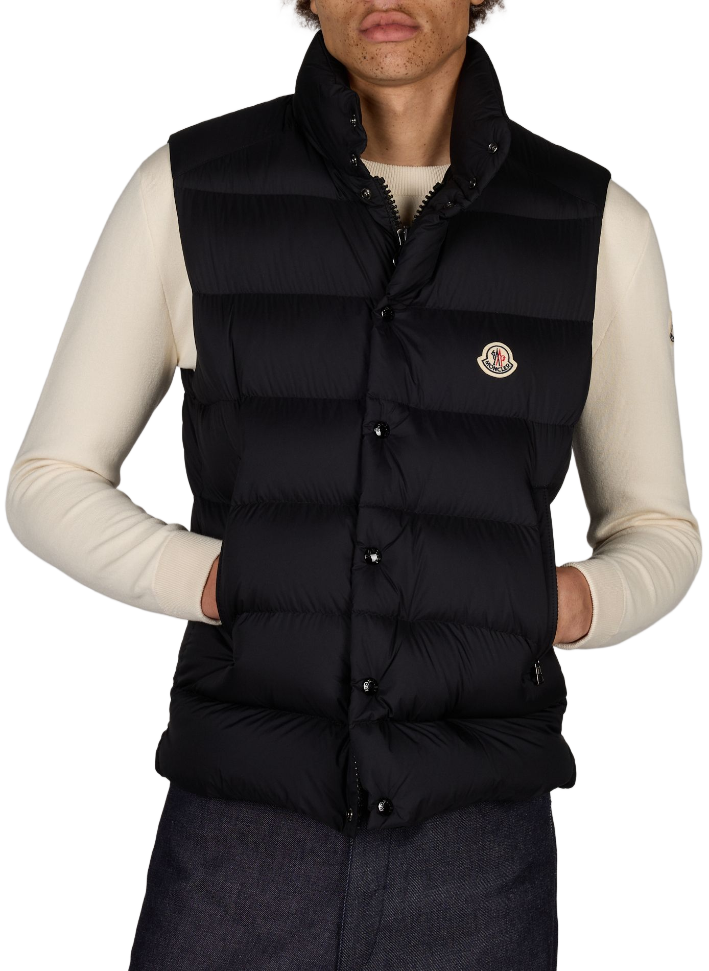 Maya sleeveless straight down jacket MONCLER Black