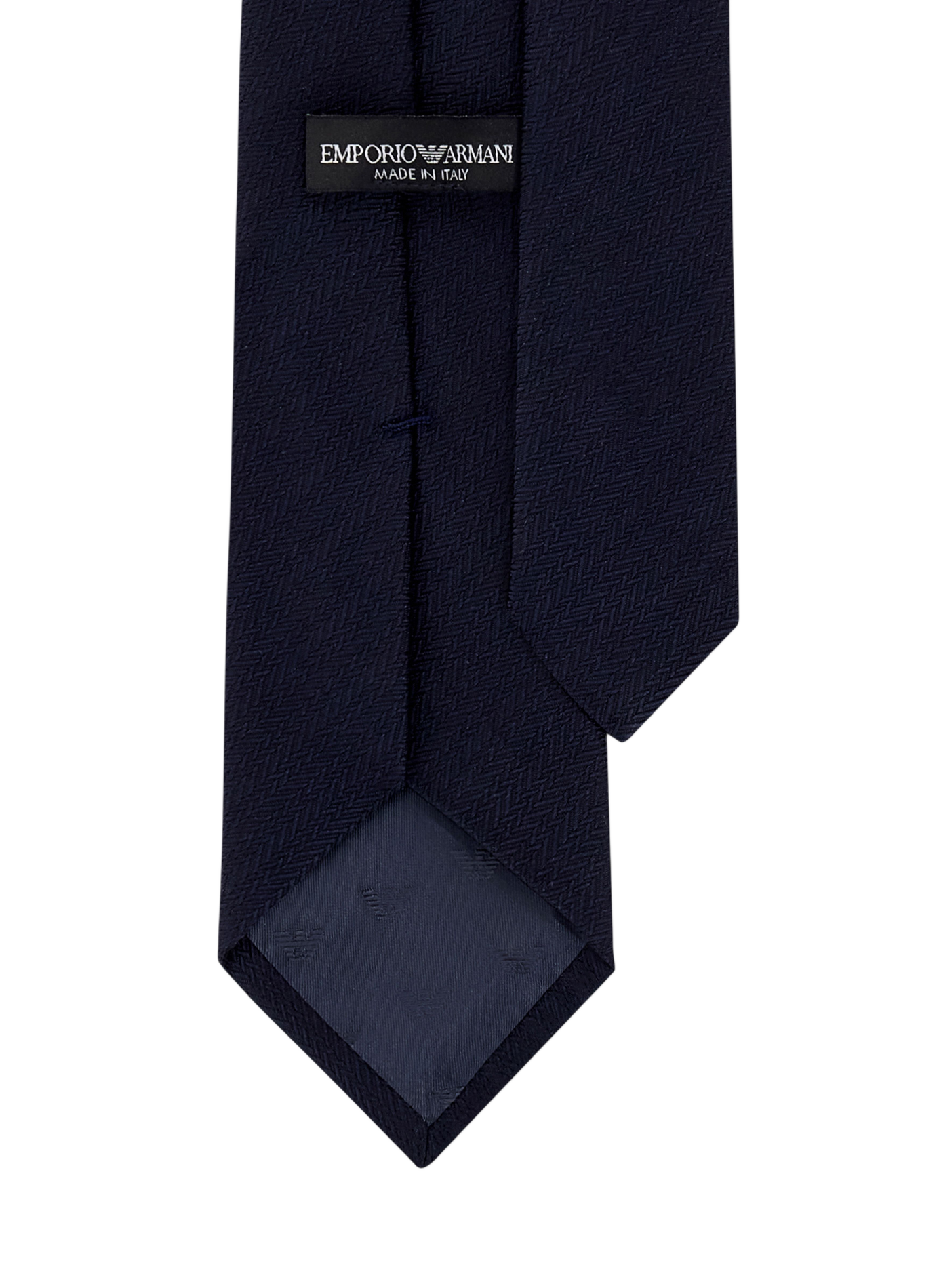 Plain silk tie EMPORIO ARMANI Black