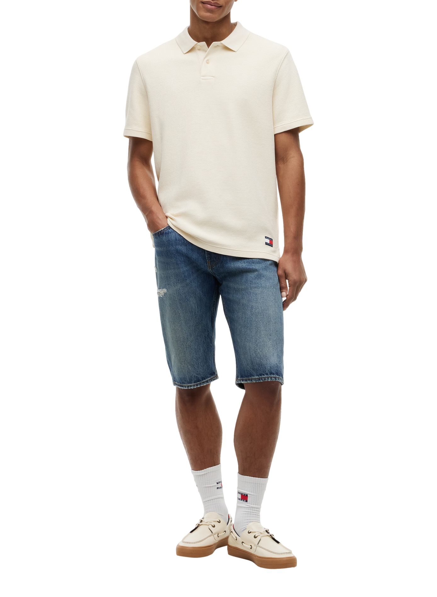 Cotton T-shirt TOMMY HILFIGER Beige