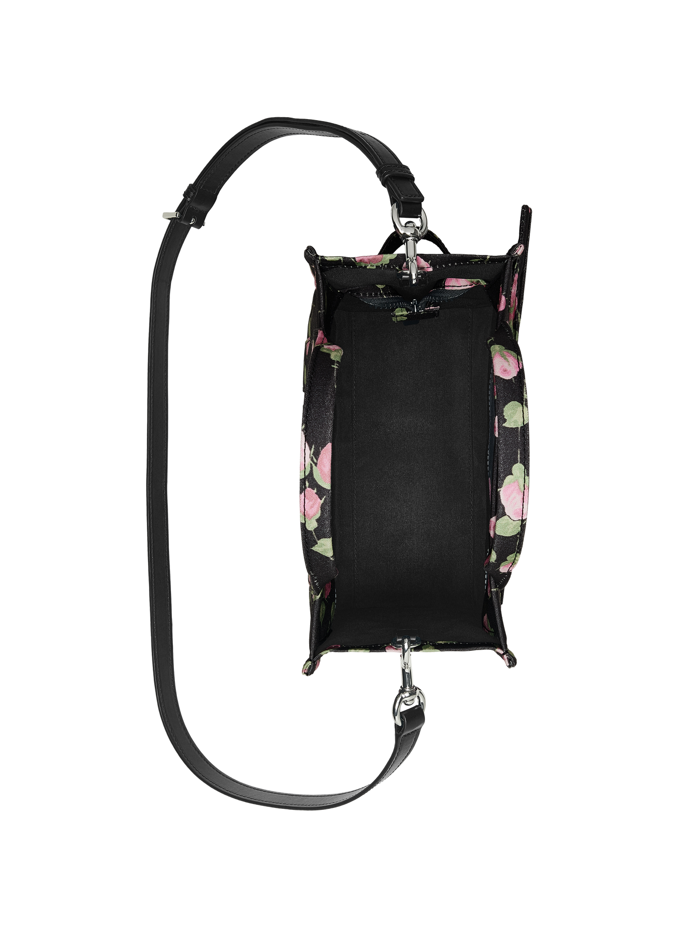 Bolso tote pequeño estampado de algodón MARC JACOBS Negro