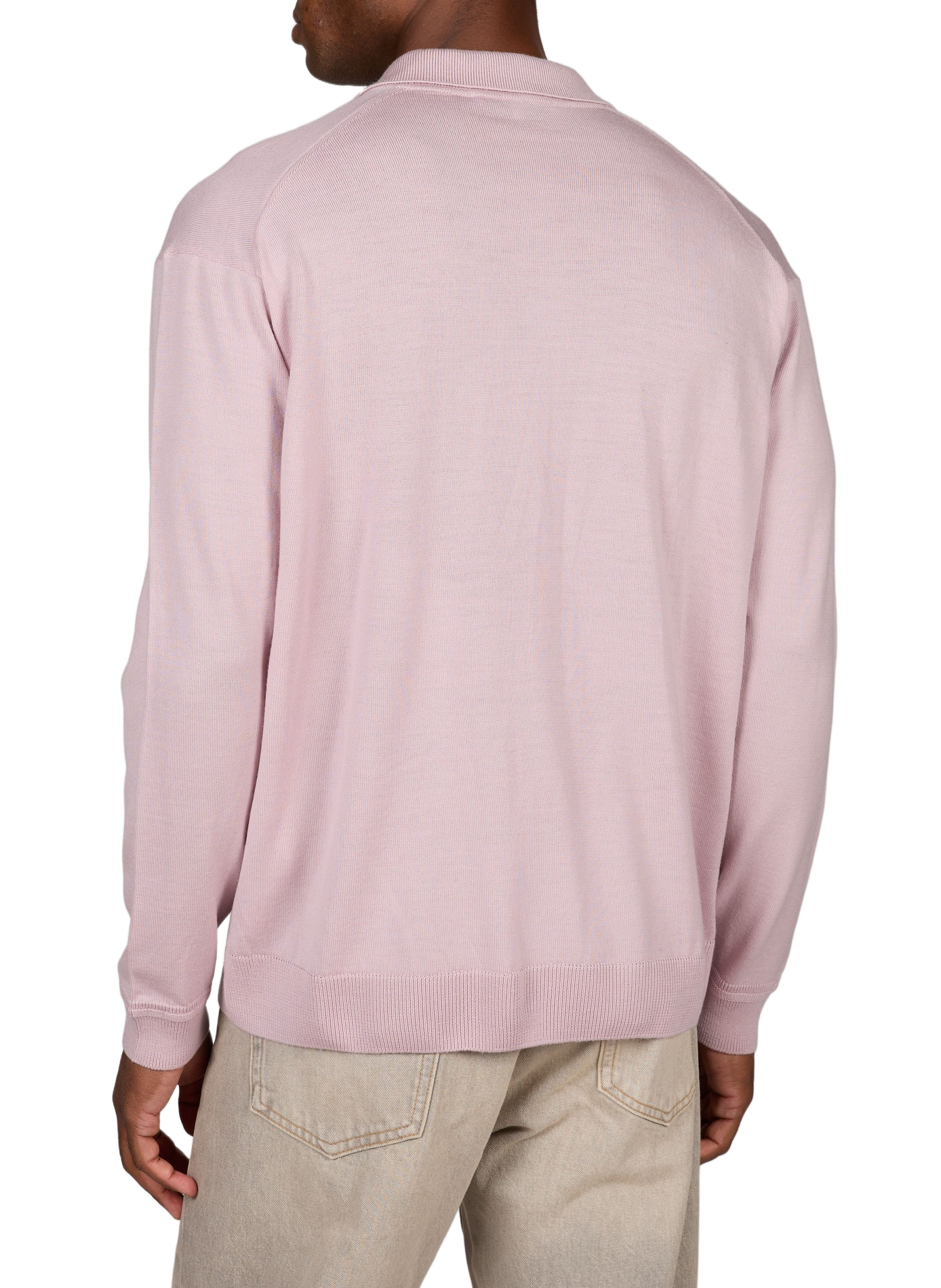 Polo mit Reißverschlusskragen aus Wolle MAISON KITSUNÉ Rosa