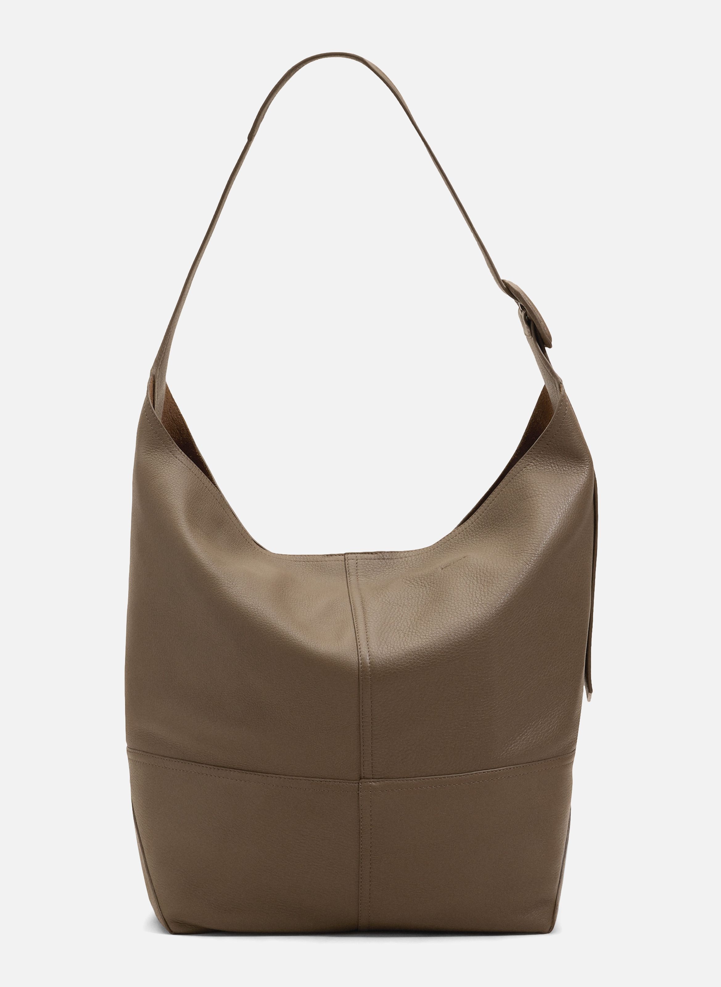 Sac porté croisé etienne unisexe en cuir de taurillon AMI PARIS Marron
