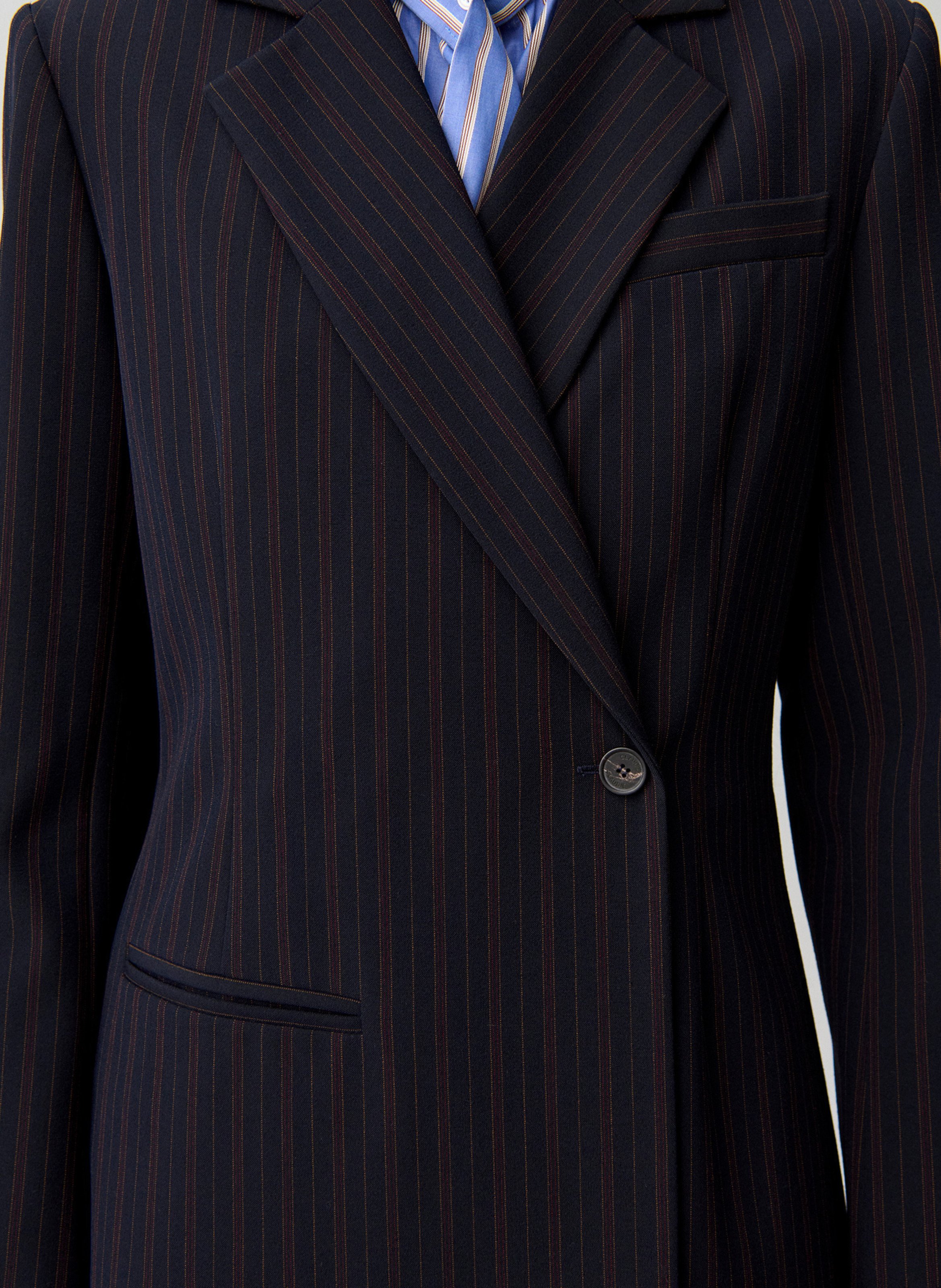 Veste de tailleur droite à rayures CLAUDIE PIERLOT Multicolore