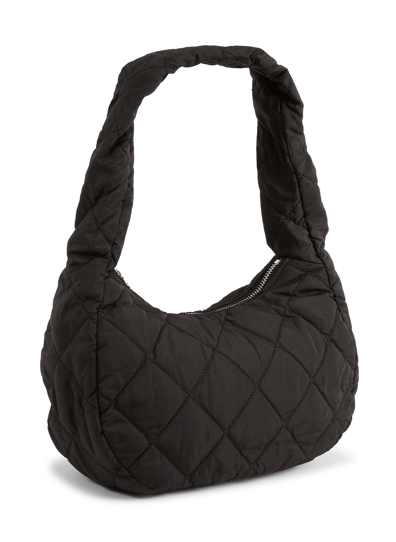 Quilted solid color handbag AU PRINTEMPS PARIS Black