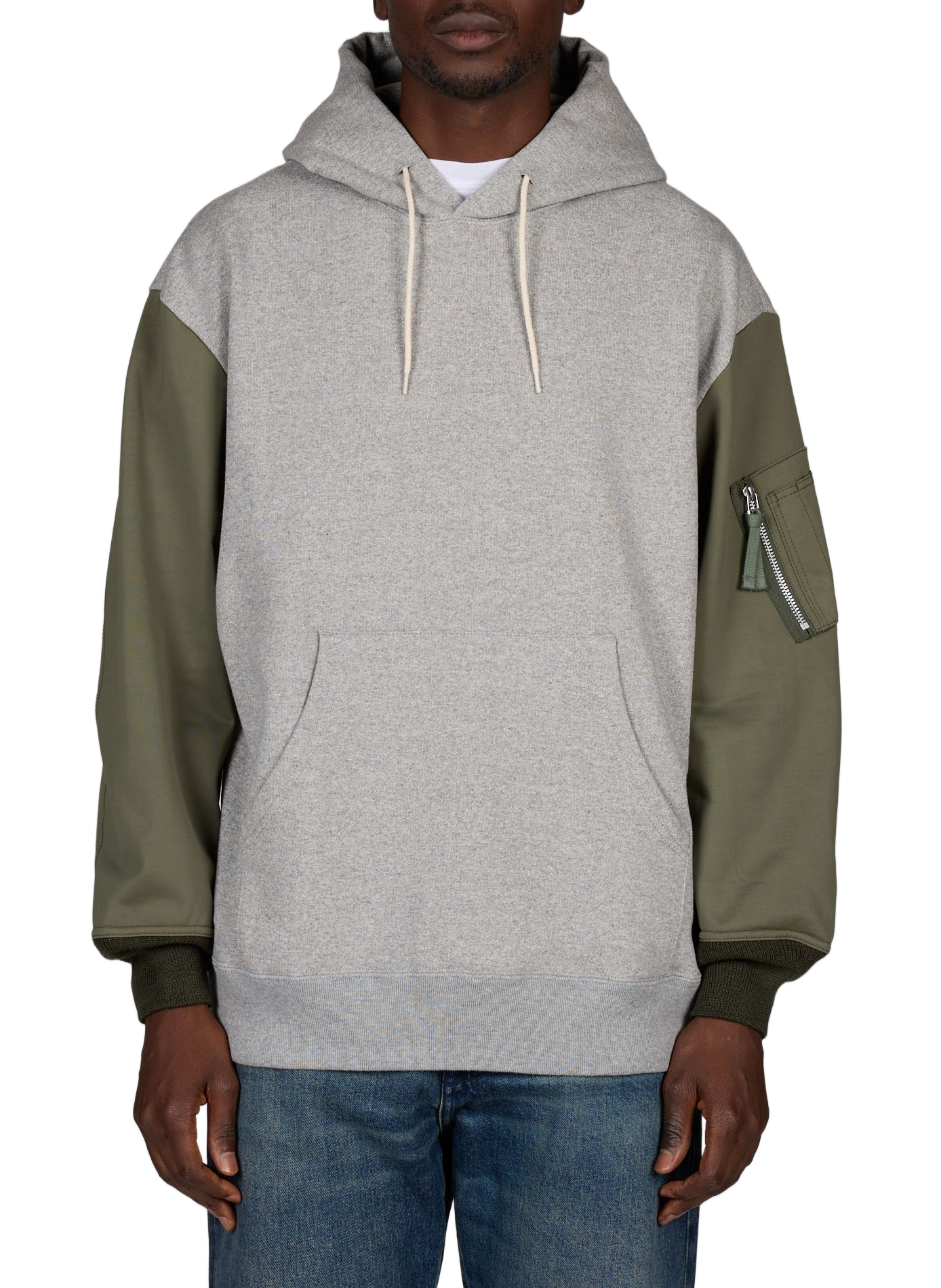 Sweatshirt bi-colore en coton COMME DES GARCONS HOMME Multicolore