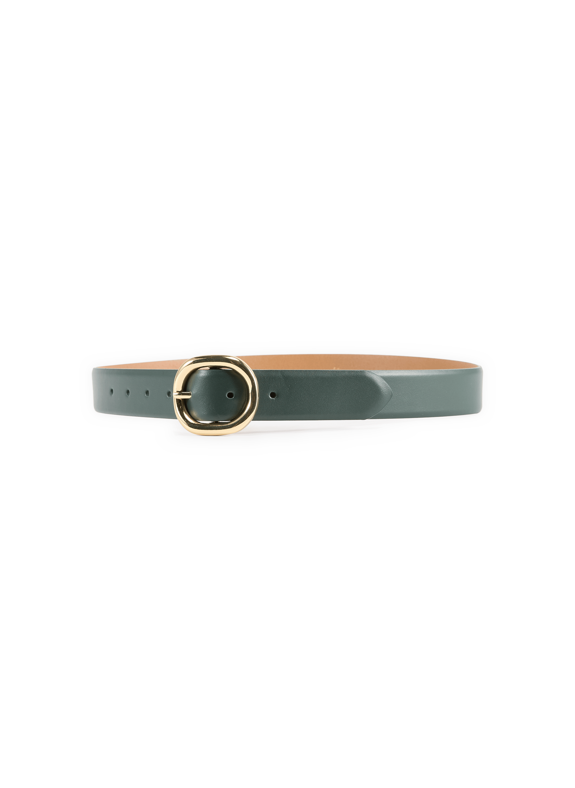 Ceinture à boucle en cuir AU PRINTEMPS PARIS Vert