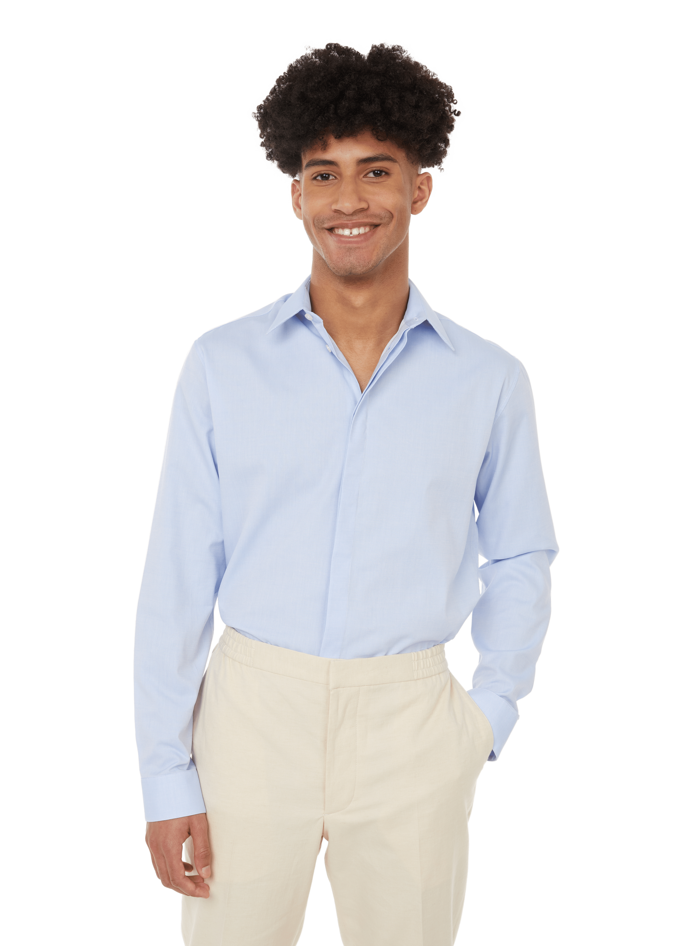 AU PRINTEMPS PARIS Cotton shirt Blue