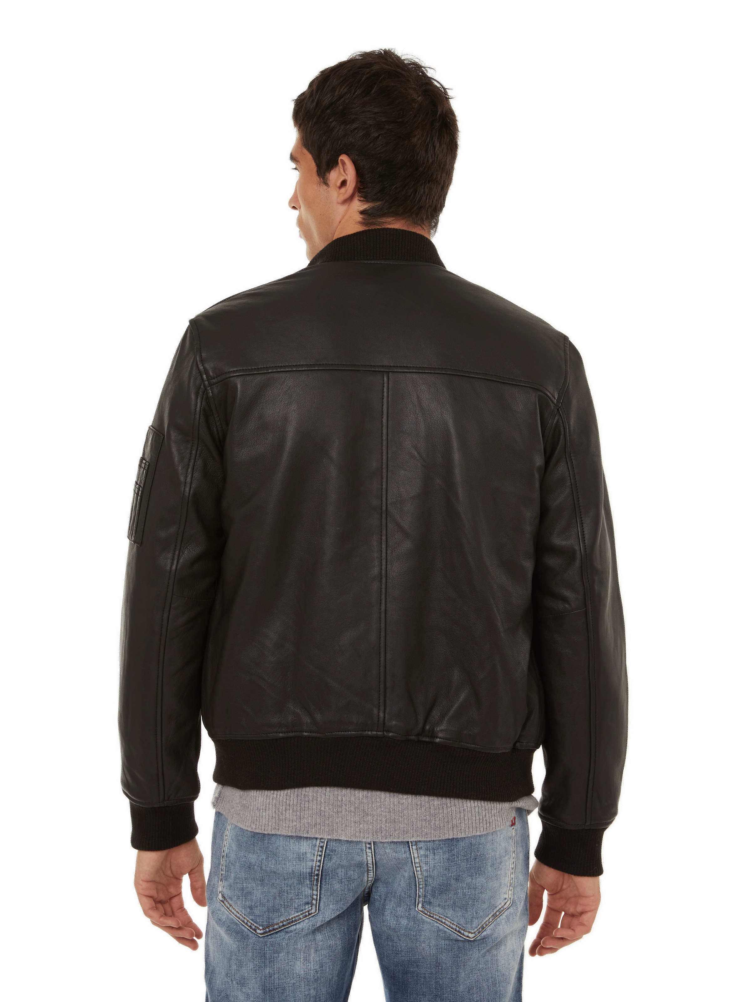 Bomber Viper en cuir BOMBERS ORIGINAL Noir