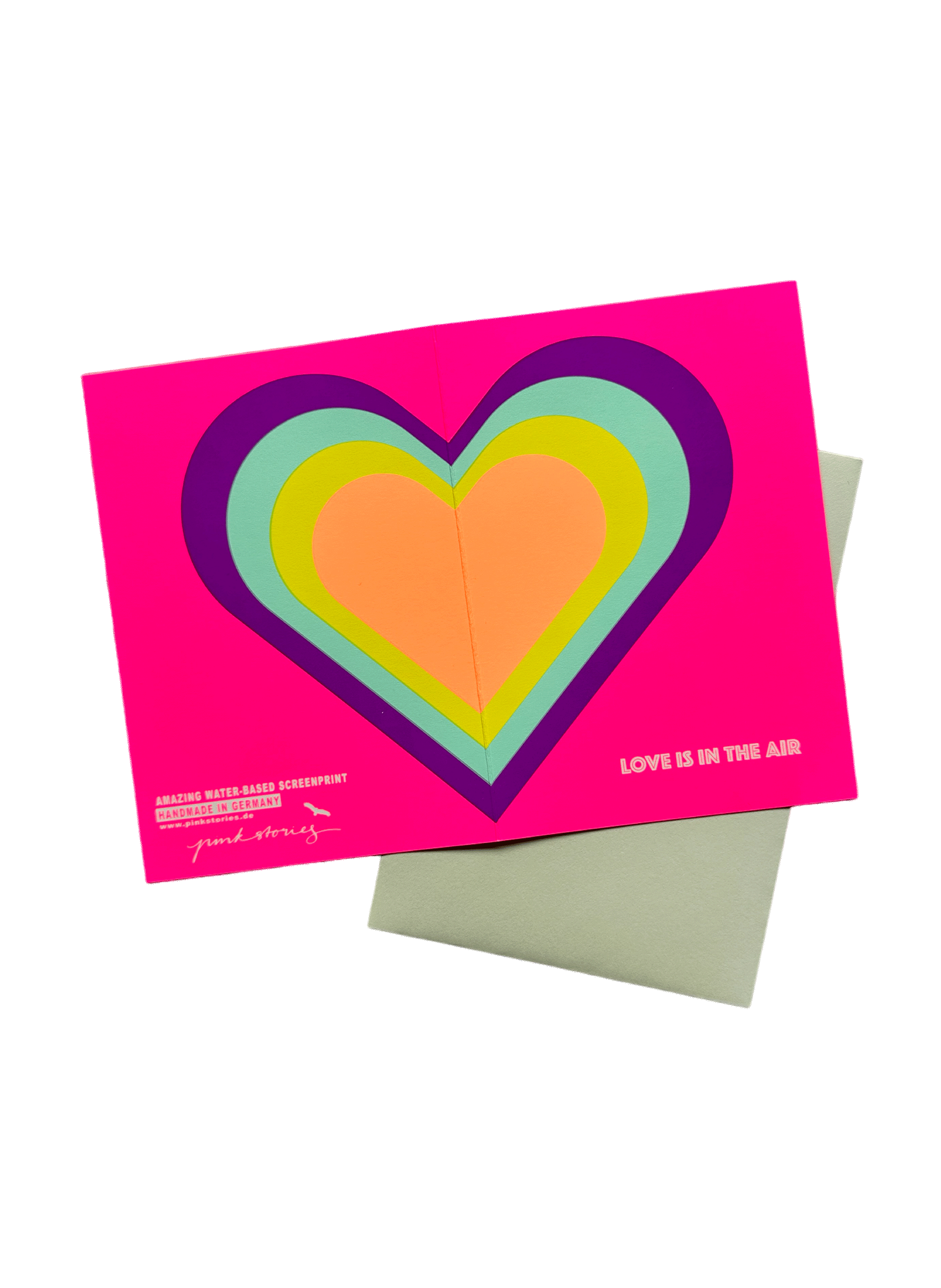 Carte postale Amour dans l'air