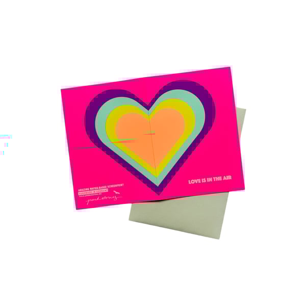 Carte postale Amour dans l'air