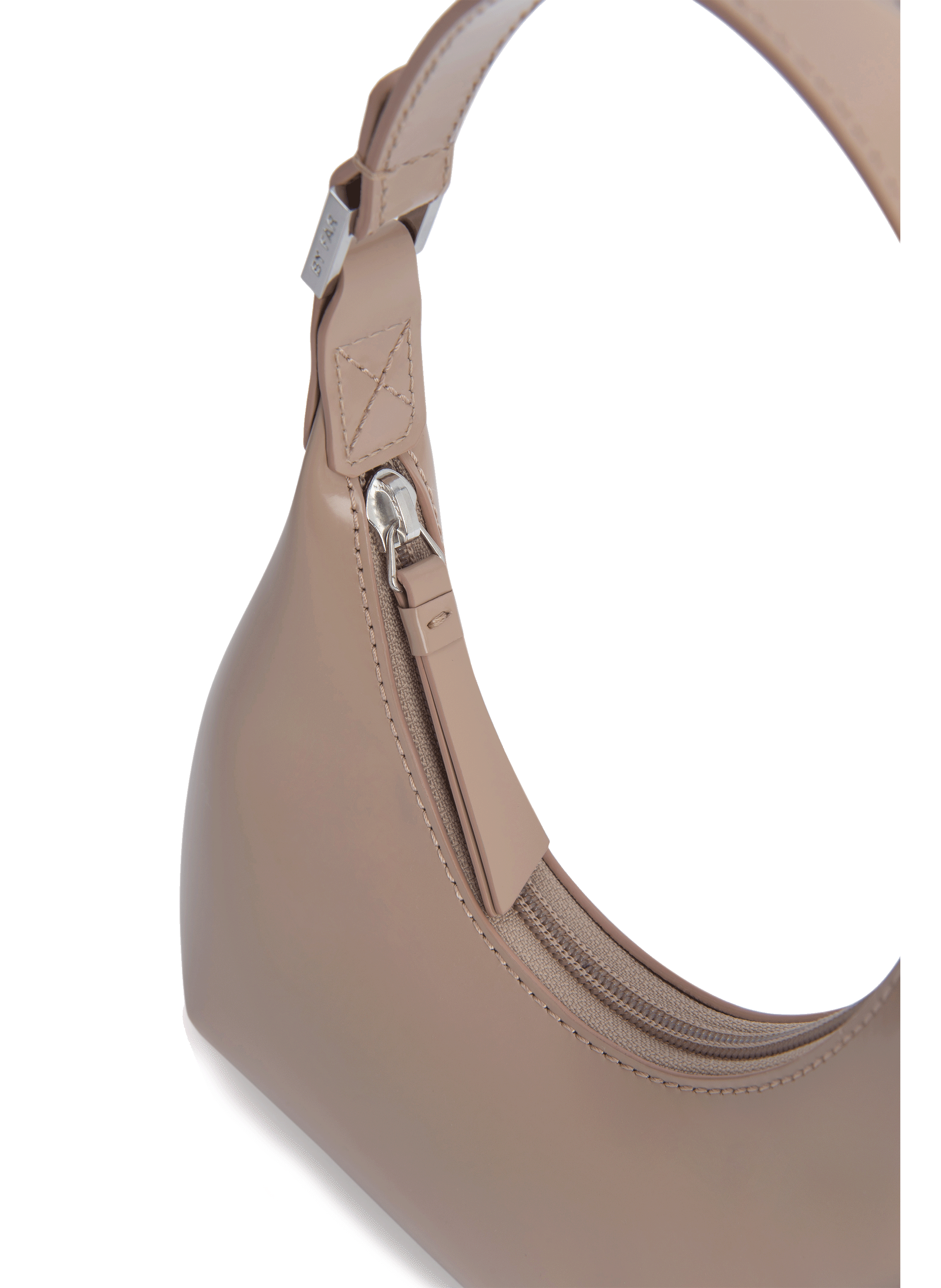 Mini sac Amber en cuir  BY FAR Beige