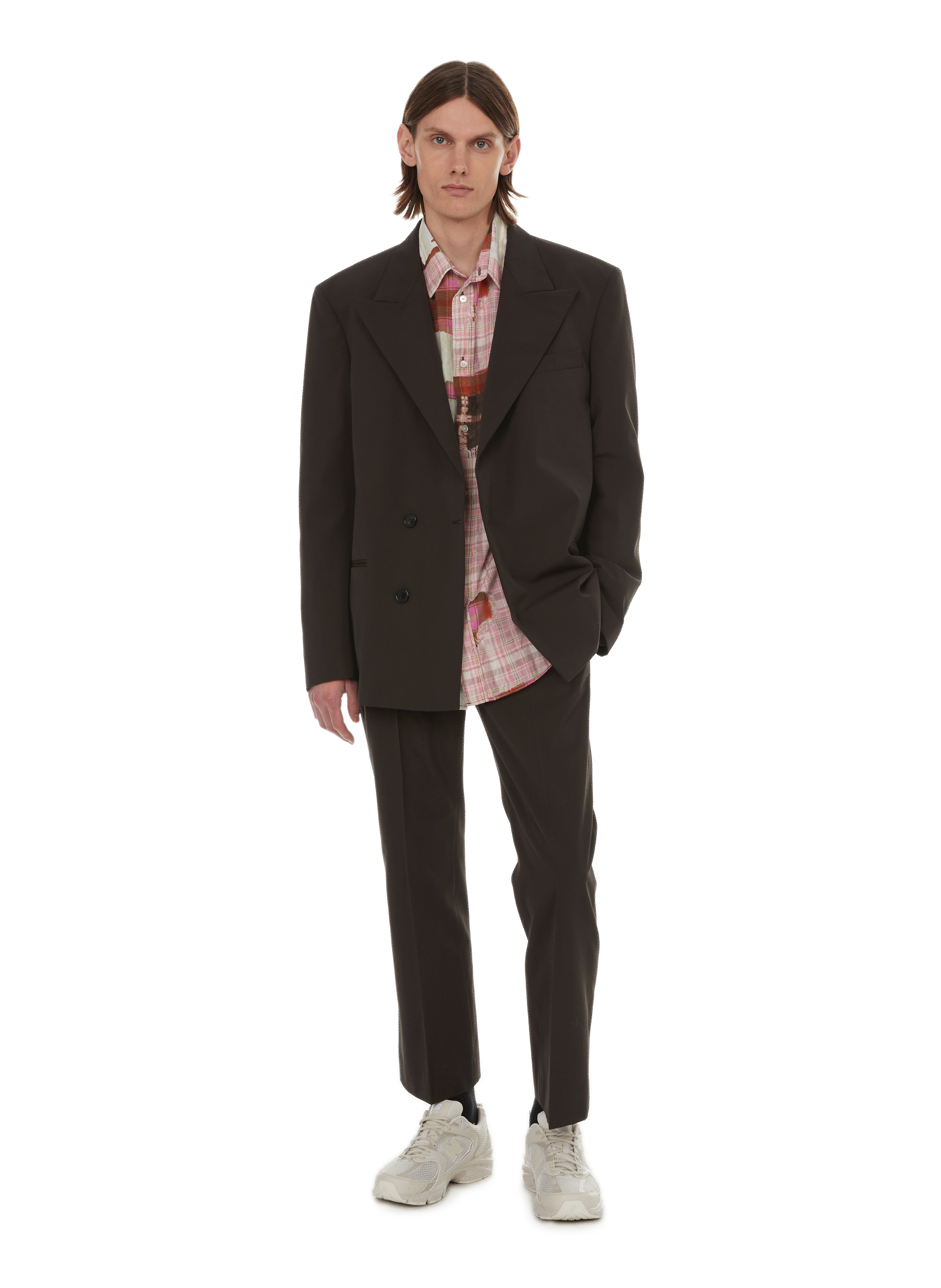 Blazer en laine mélangée  ACNE STUDIOS Marron