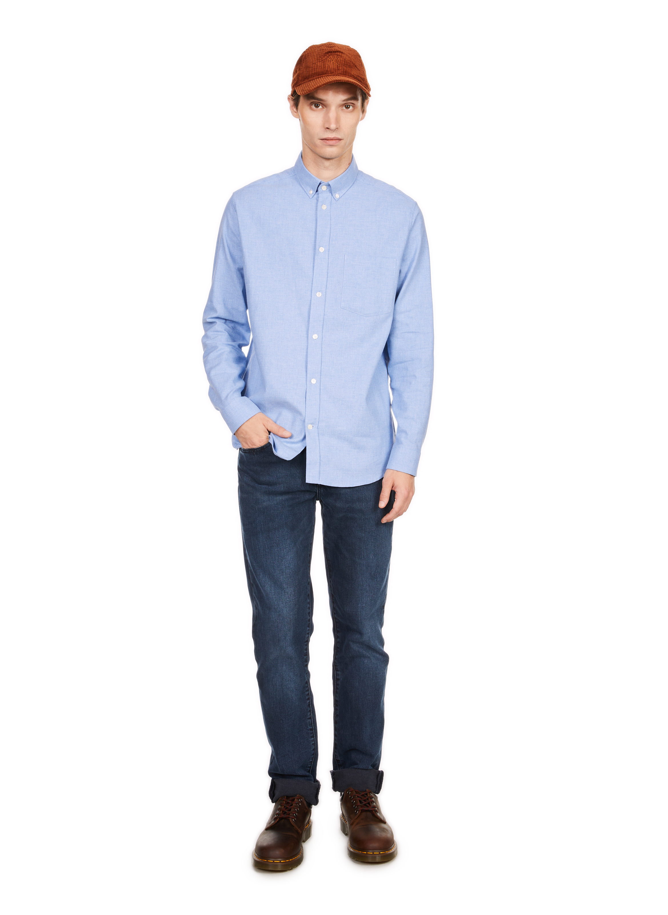  Cotton shirt AU PRINTEMPS PARIS Blue
