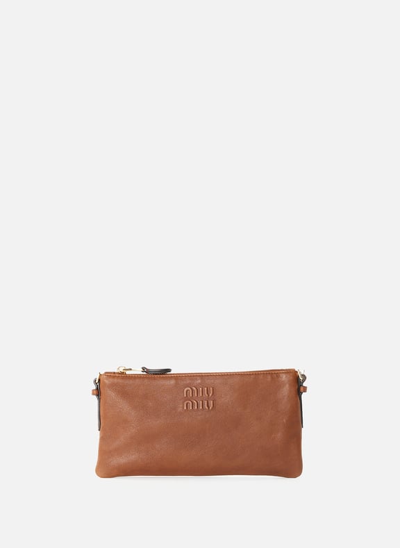 Mini sac Nappa Aviator Marron by MIU MIU MIU MIU Mini sac Nappa Aviator Marron