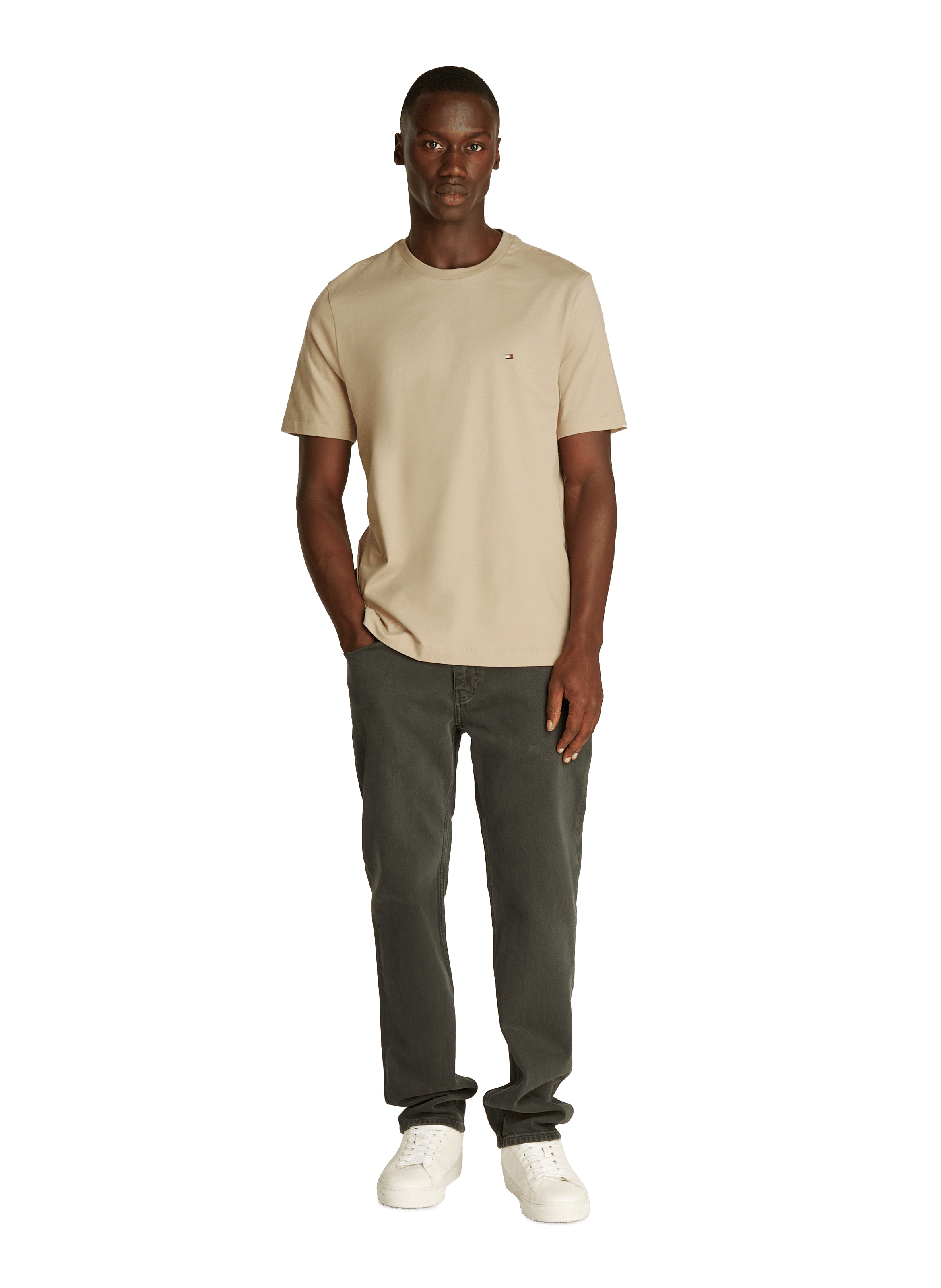 T-shirt en coton TOMMY HILFIGER Beige