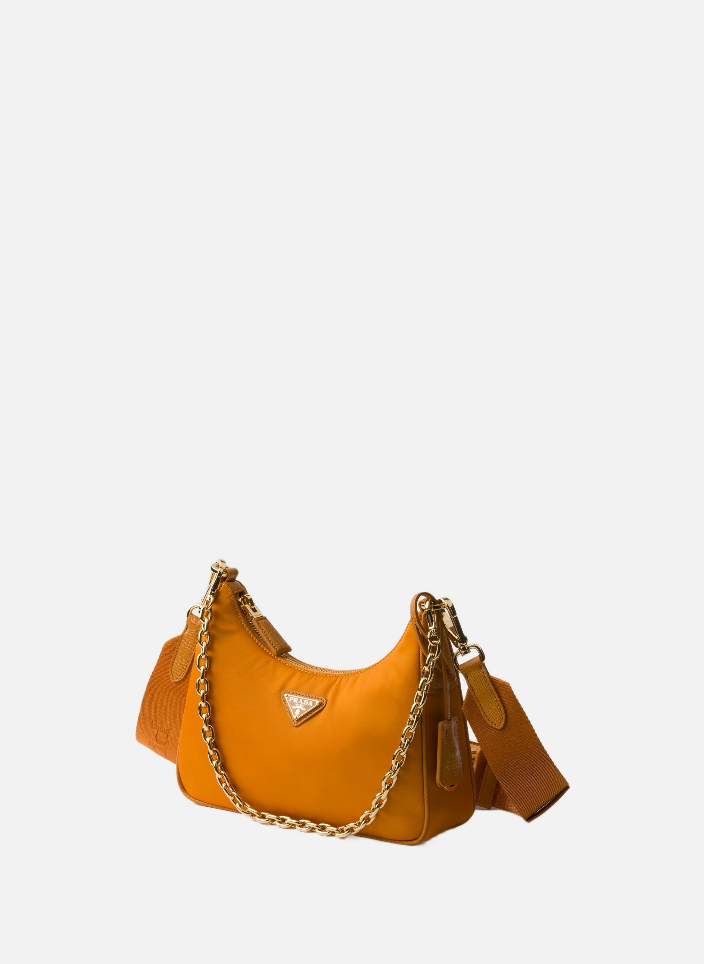 Sac prada re-edition 2005 en re-nylon et cuir saff PRADA Orange