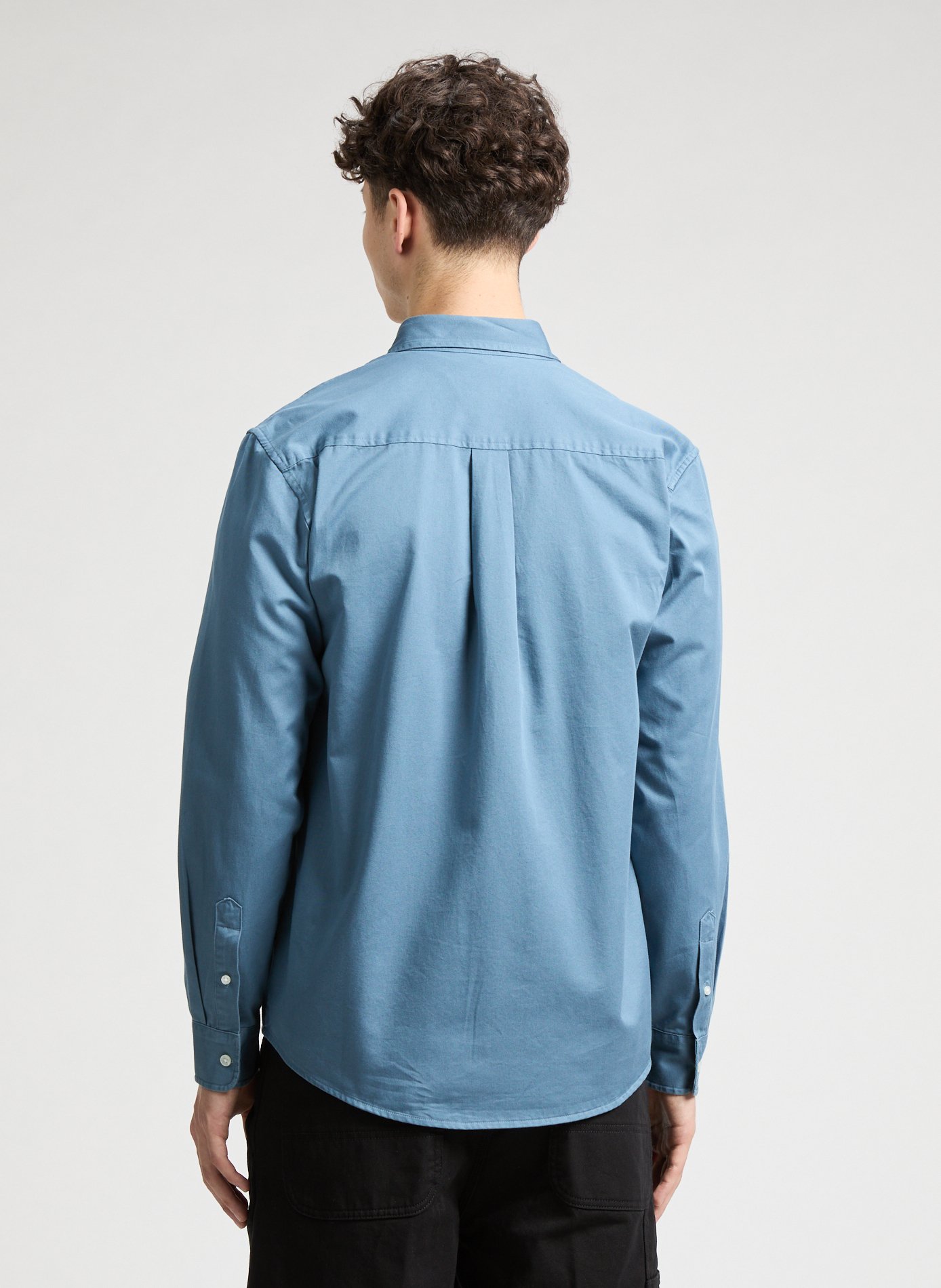 Chemise col américain en coton CARHARTT WIP Bleu