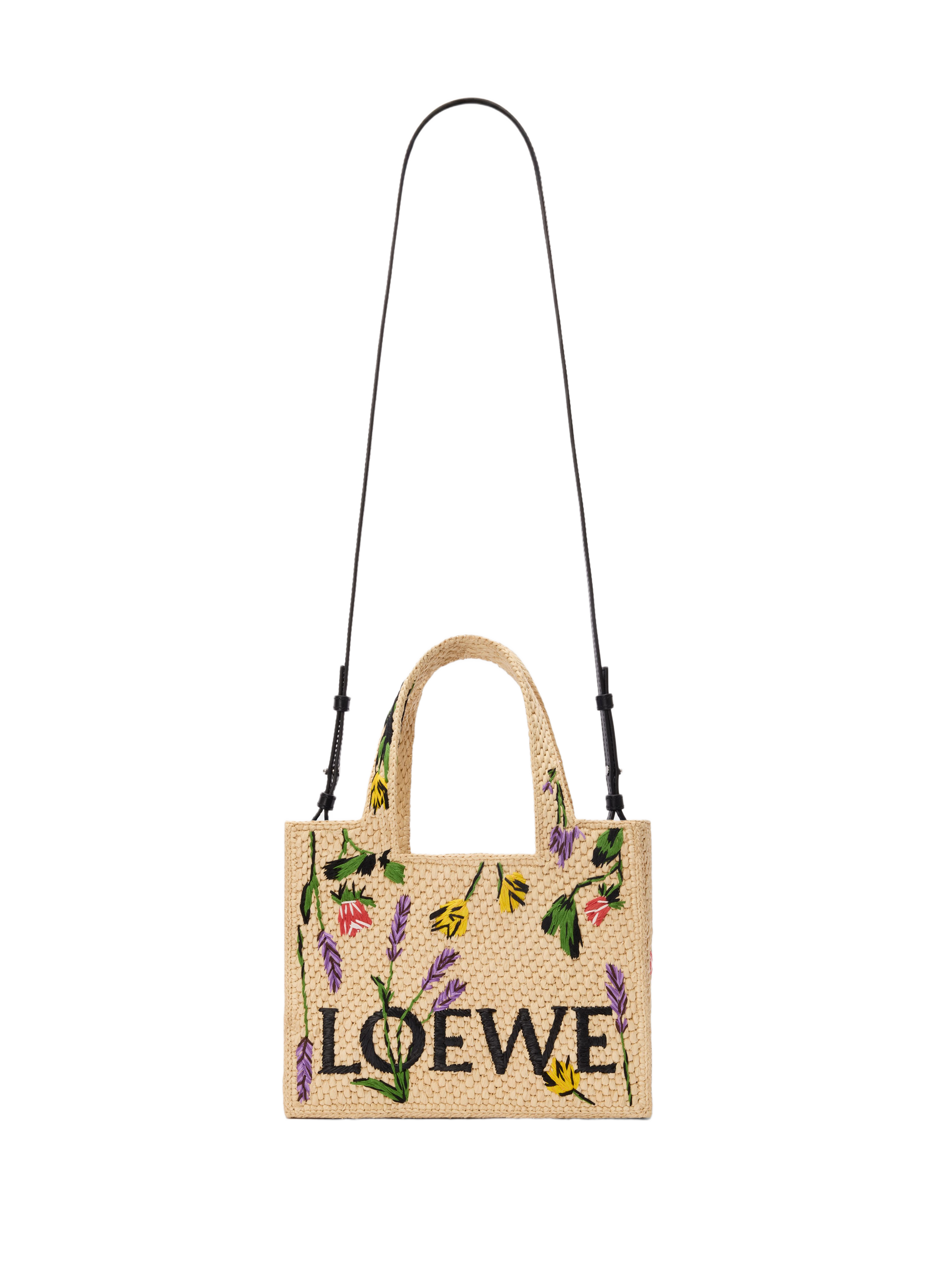Bag LOEWE made of raffia and leather LOEWE Beige
