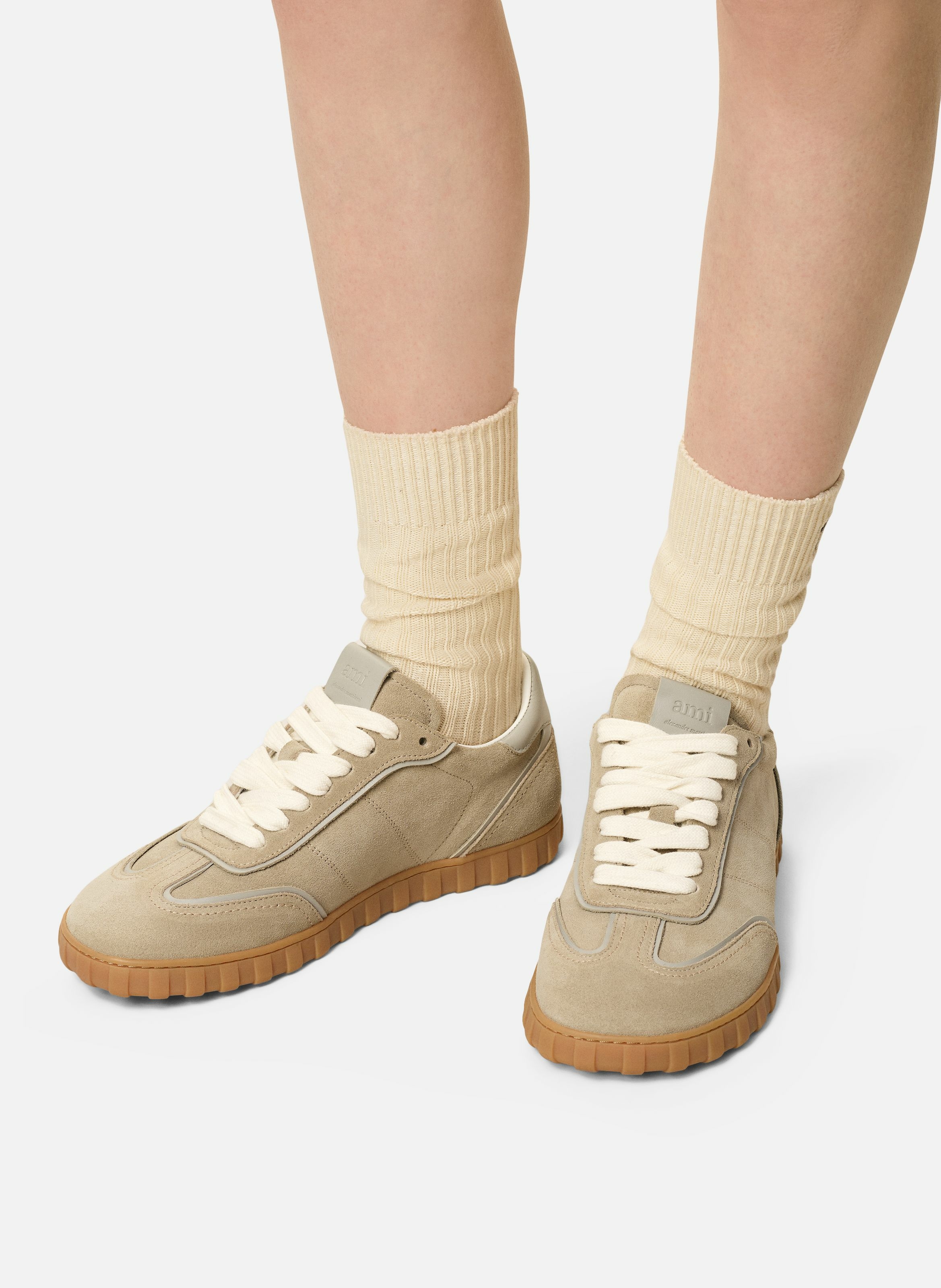 Baskets step basses unisexe AMI PARIS Gris