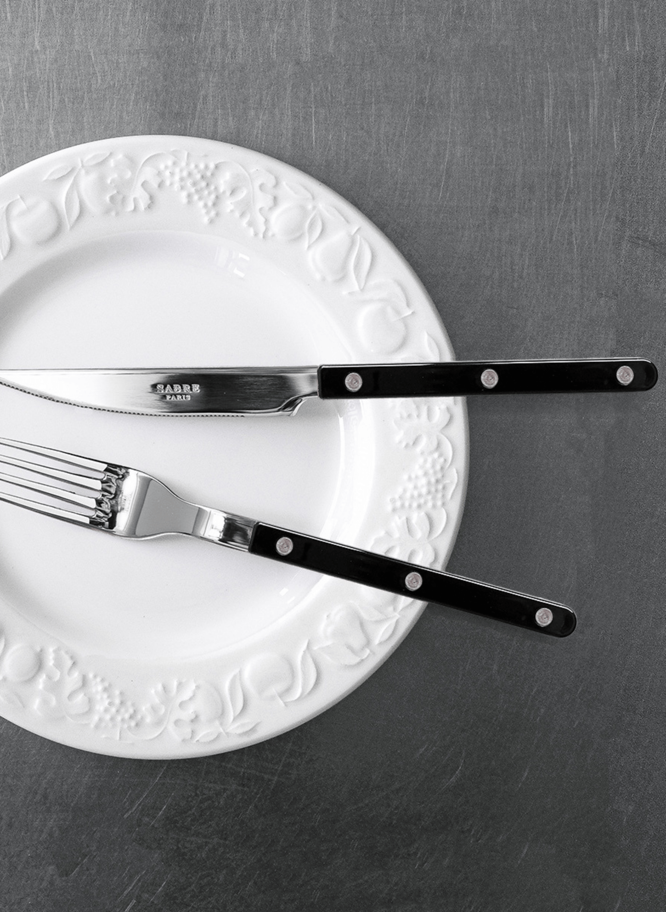 Fourchette de table, bistrot SABRE PARIS Noir