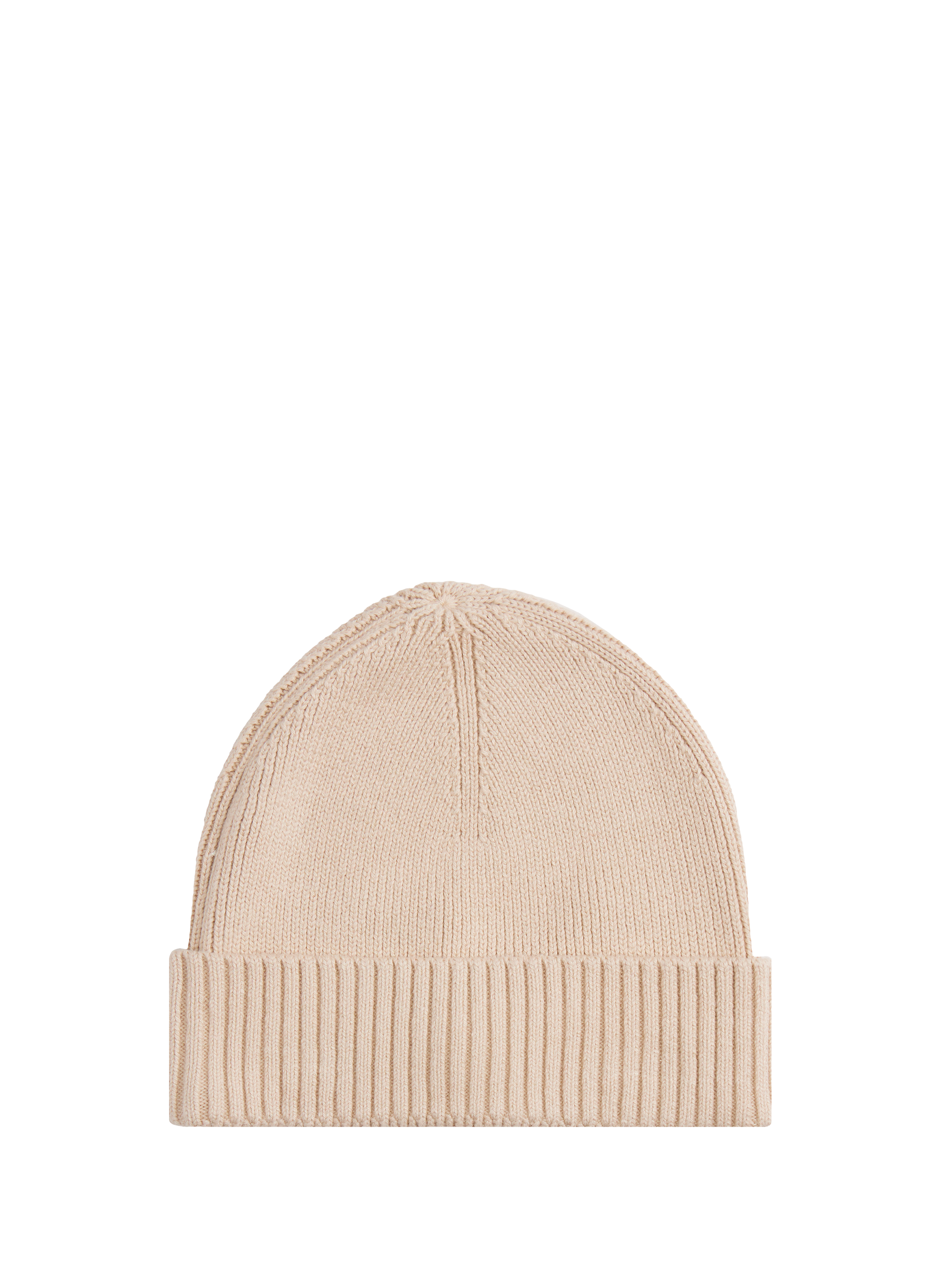 Cotton beanie TOMMY HILFIGER Beige