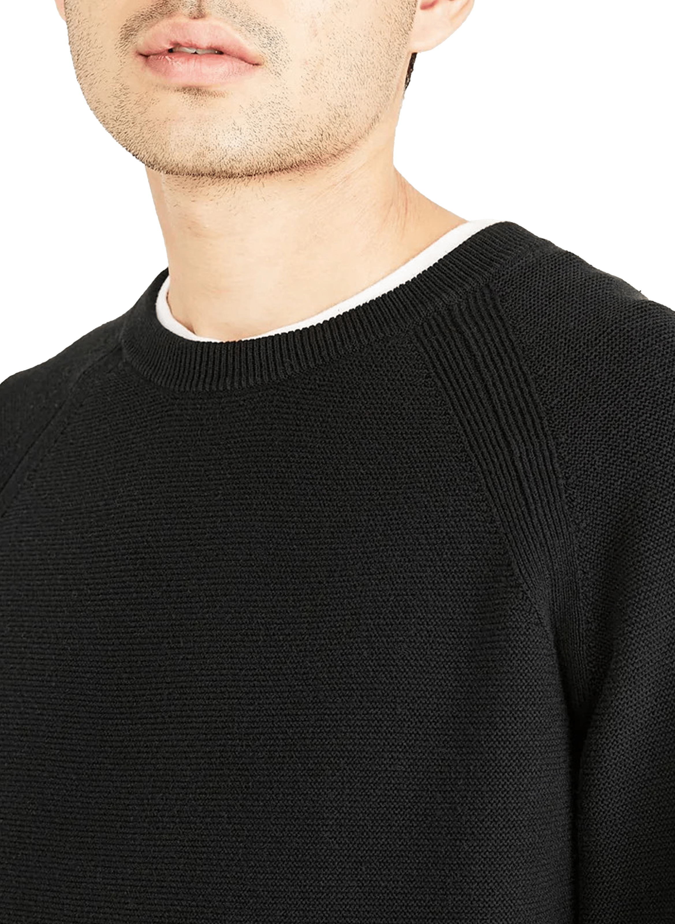 Pull droit en maille de coton DOCKERS Noir