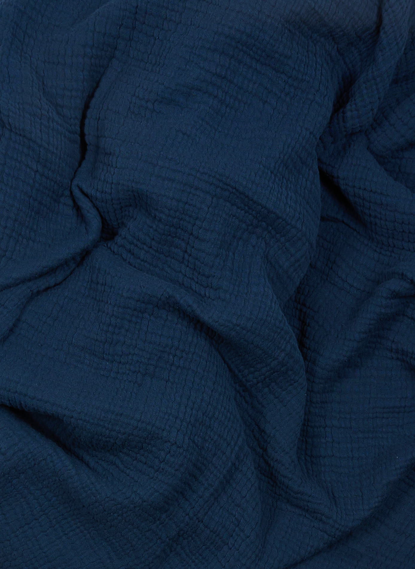 Couvre-lit en gaze de coton AU PRINTEMPS PARIS Bleu