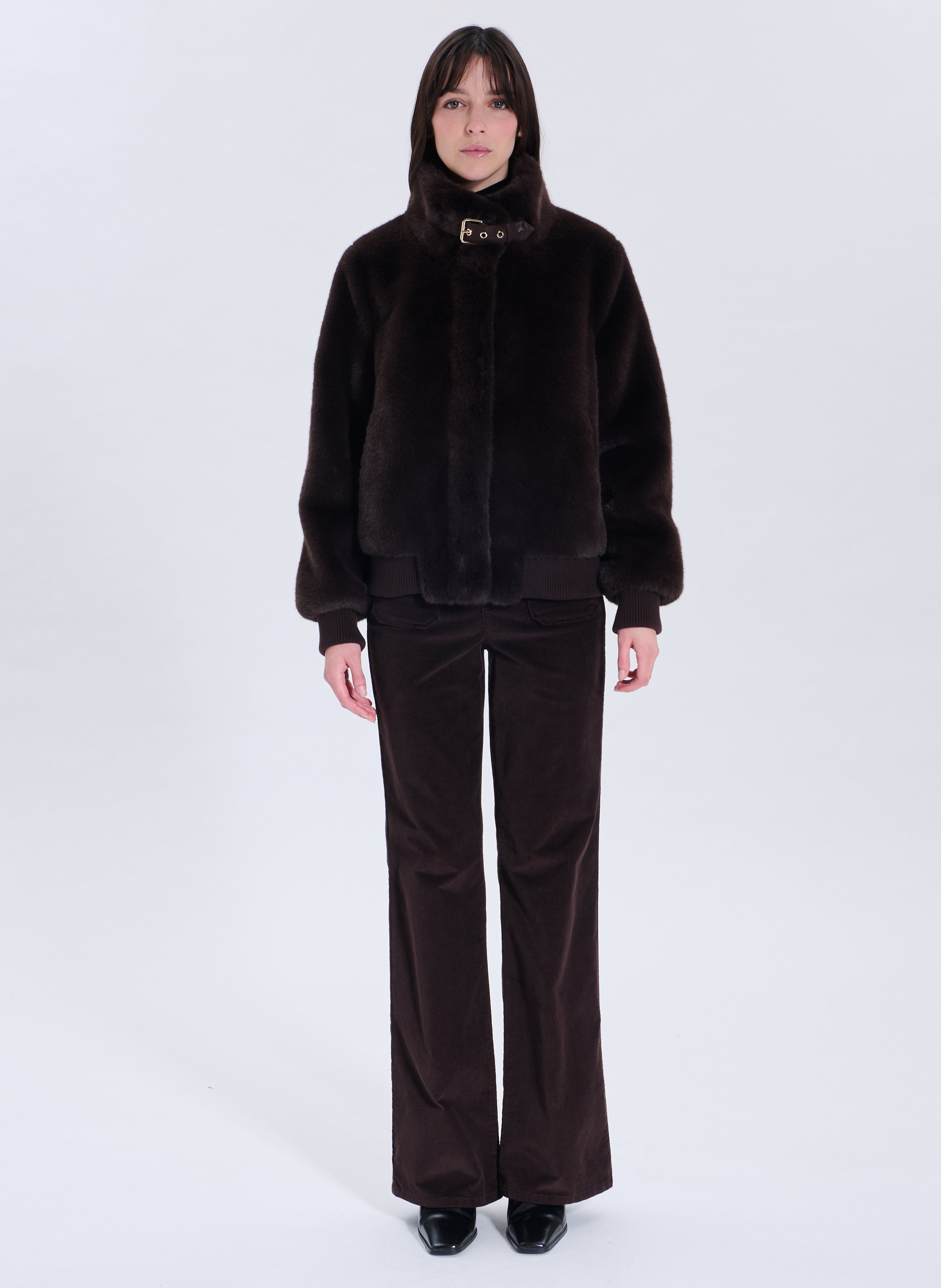 Veste  valou ZAPA Marron