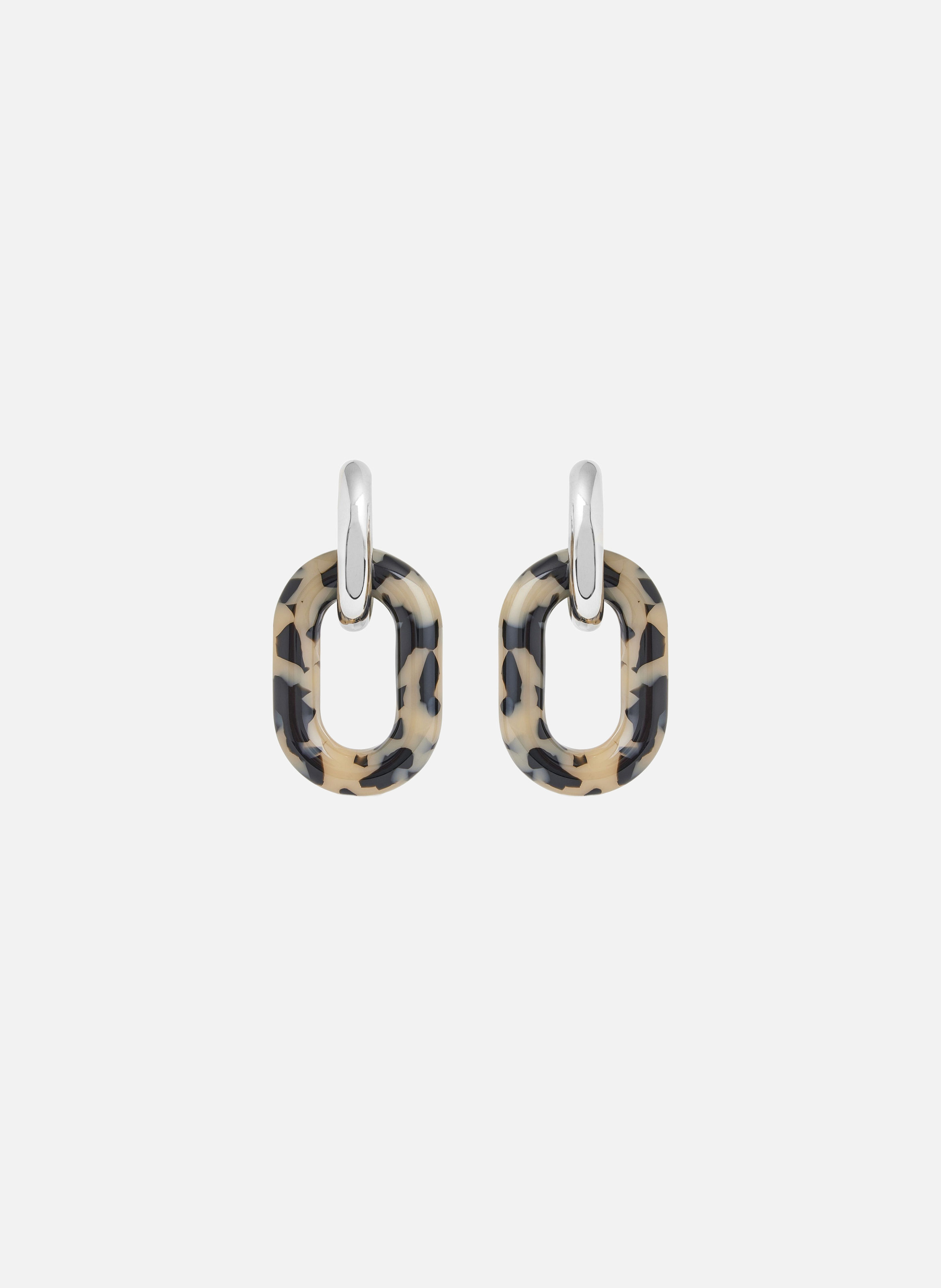 Boucles d’oreilles xl link RABANNE Argent