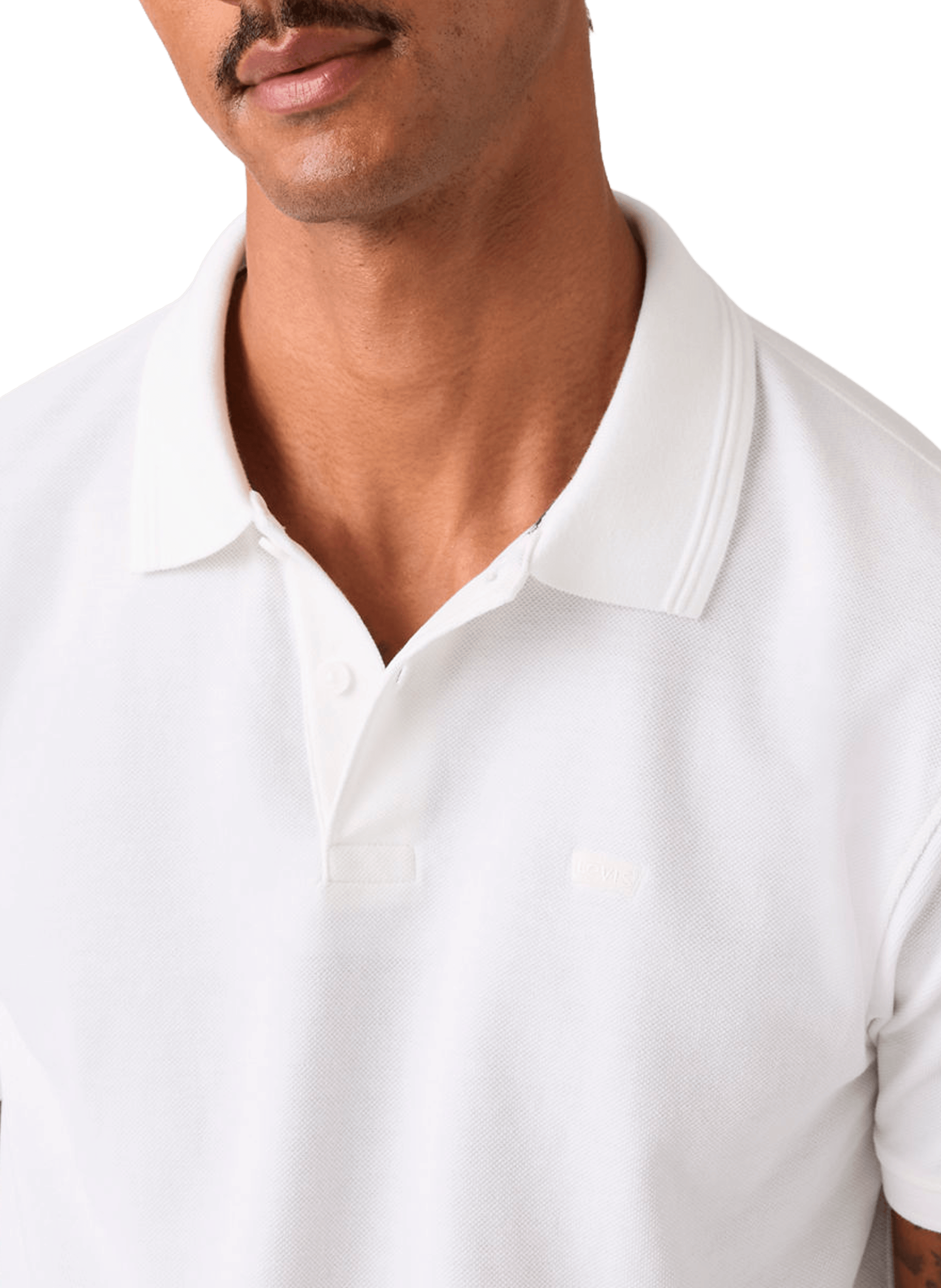 polo manches courtes en coton LEVI'S Blanc