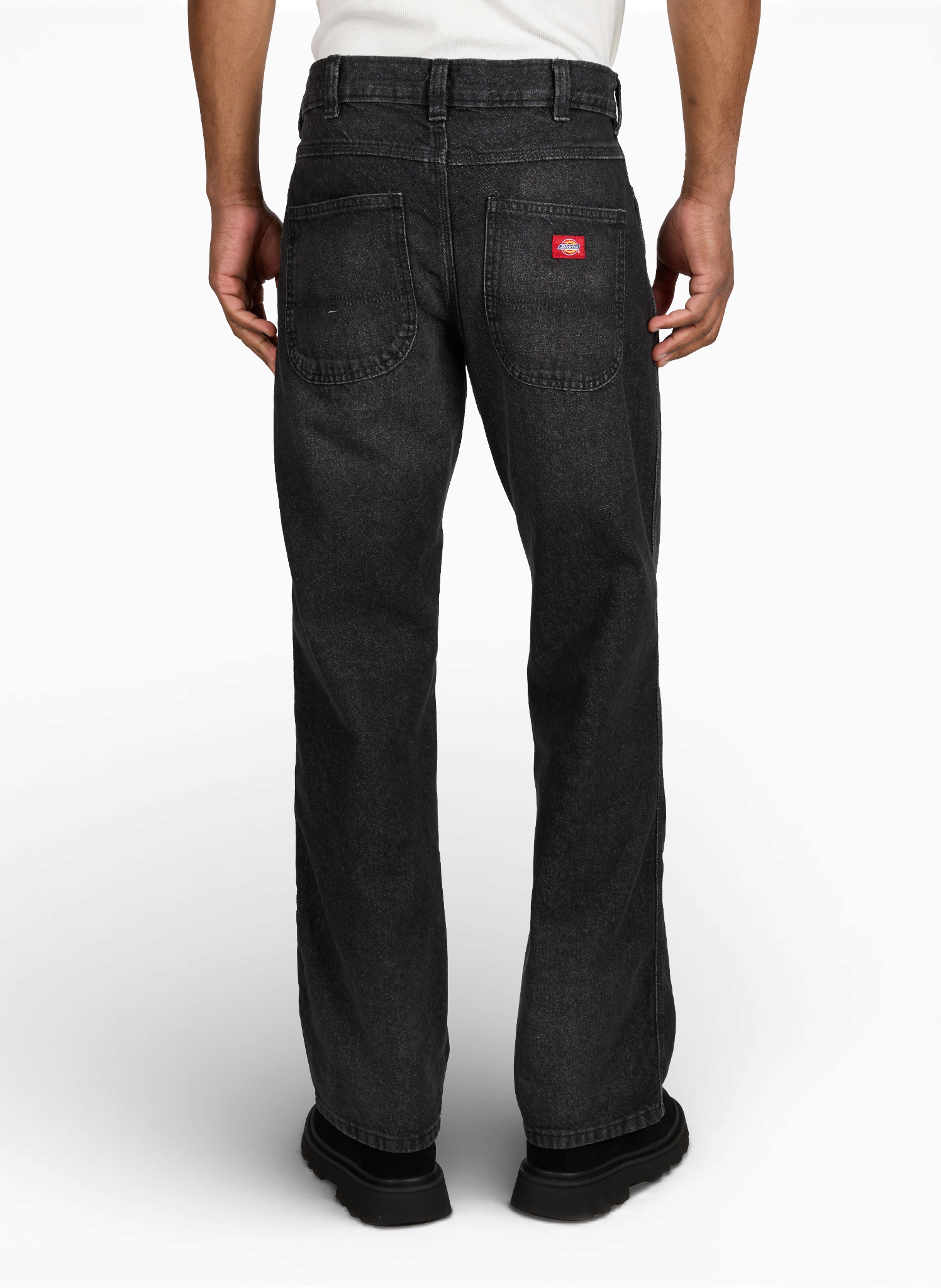 Straight cotton jeans DICKIES Black