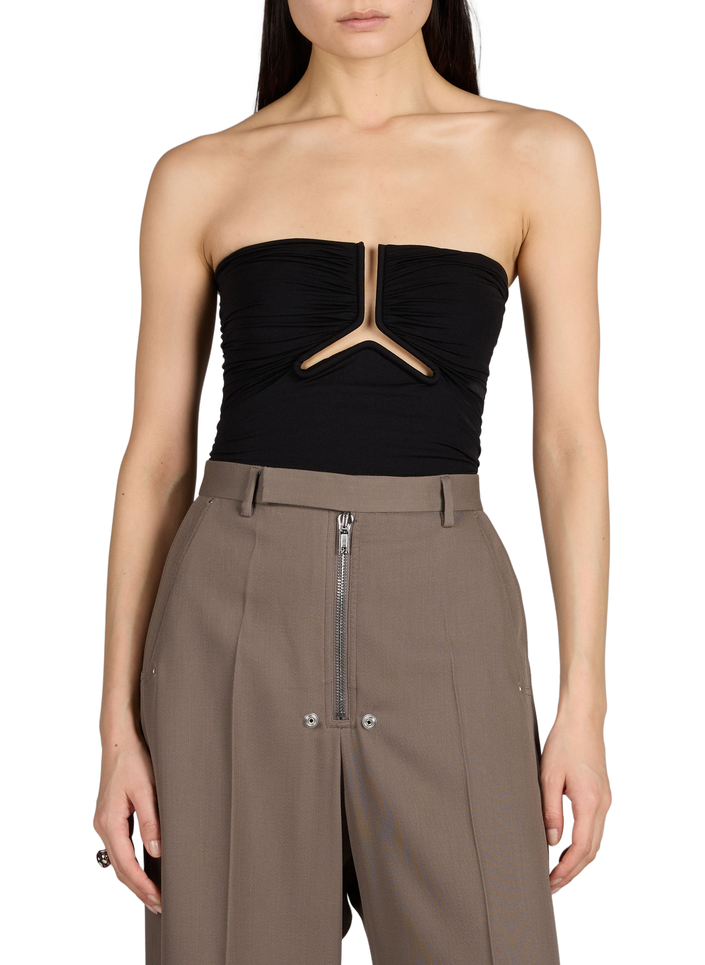 Top bustier solid color RICK OWENS Black