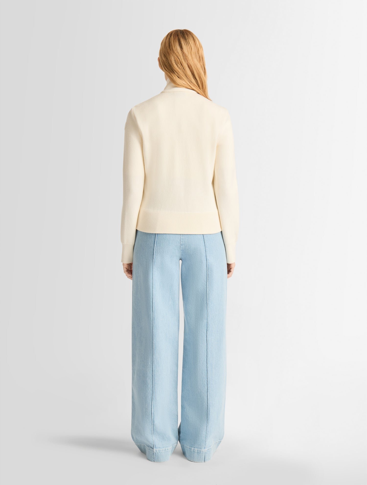 Blouson somarra col montant coupe regular FUSALP Blanc