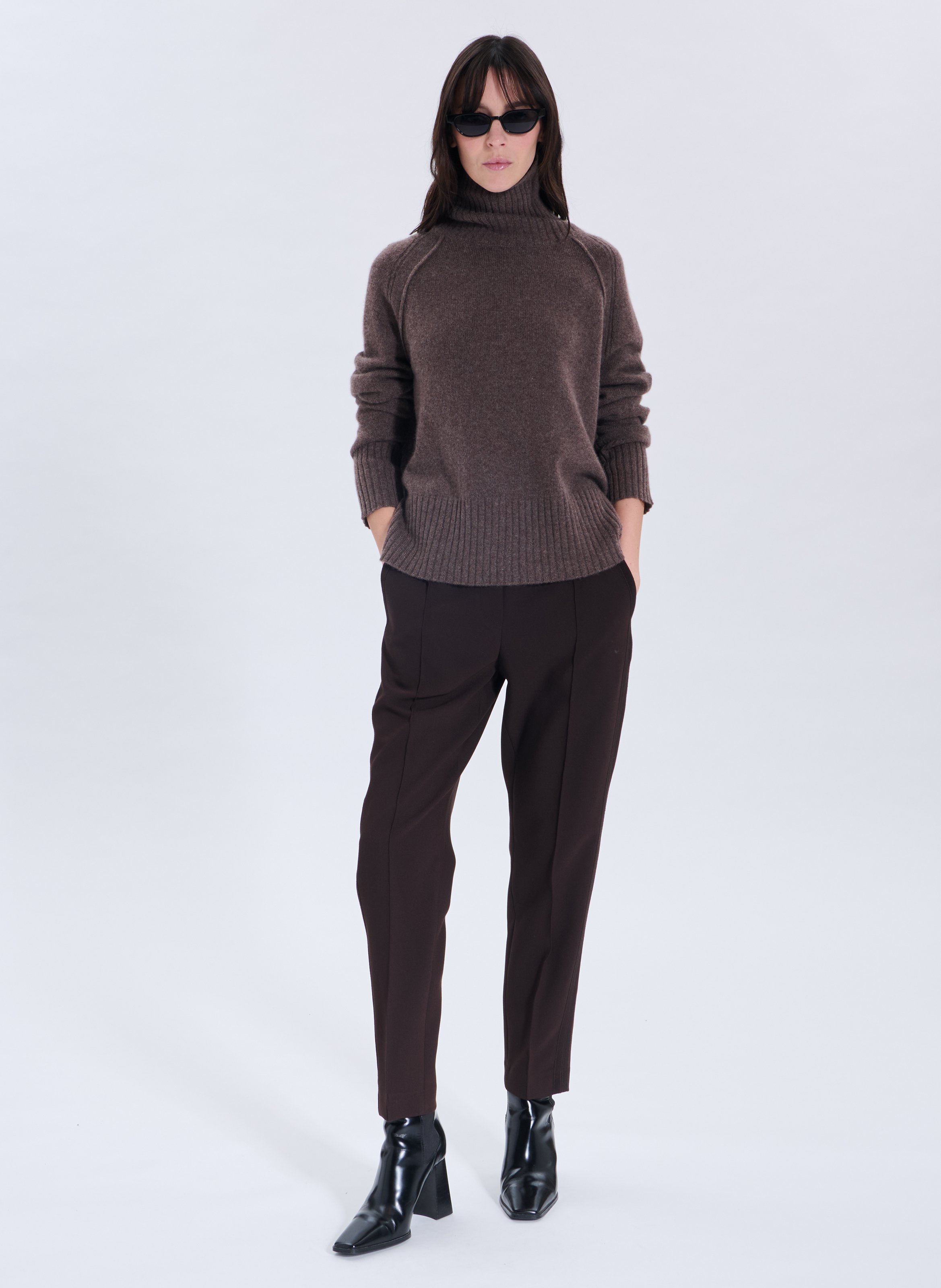 Pantalon  piel ZAPA Marron