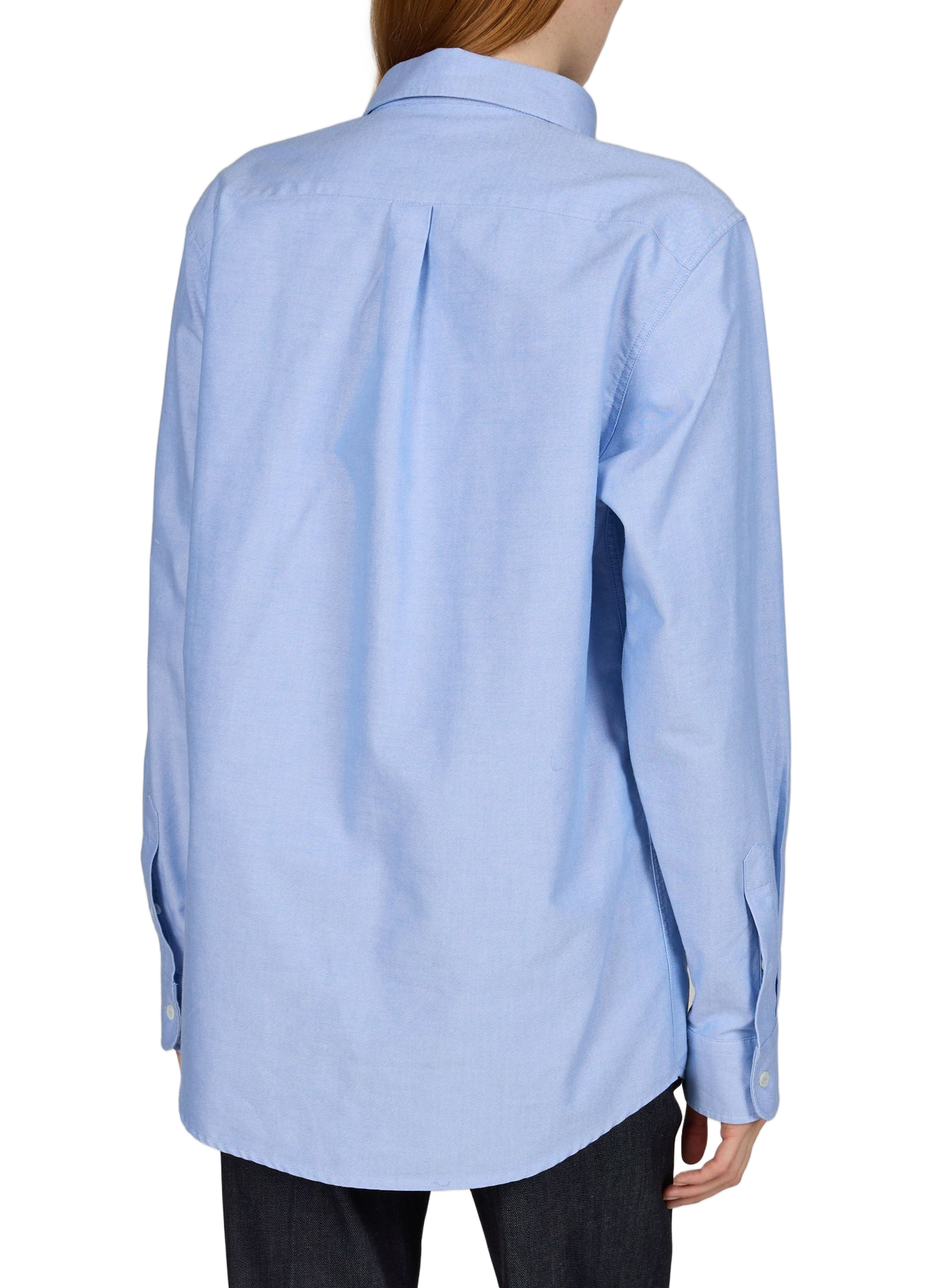 Straight long-sleeve cotton shirt A.P.C. Blue