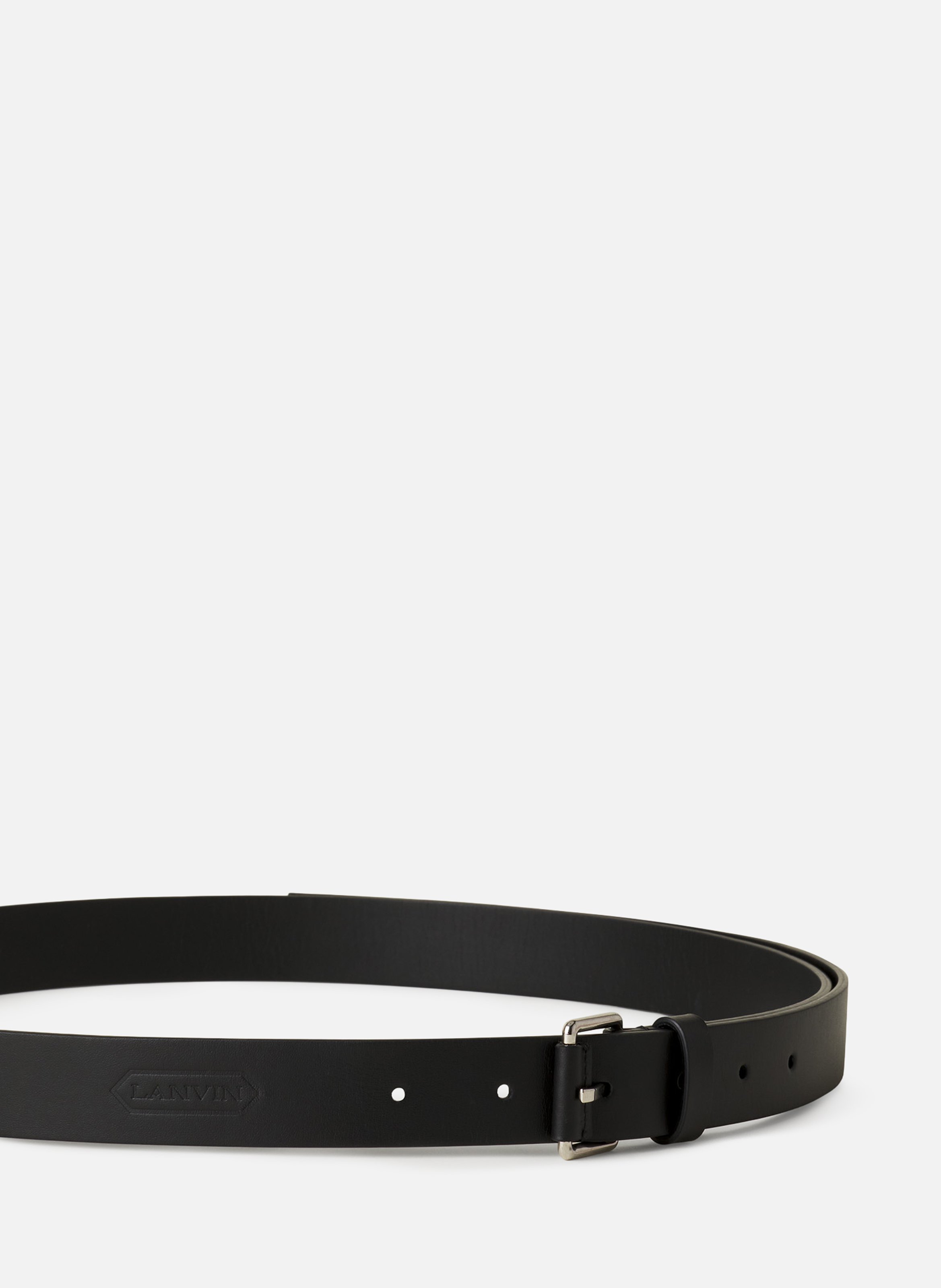 Ceinture compagnon en cuir LANVIN Noir