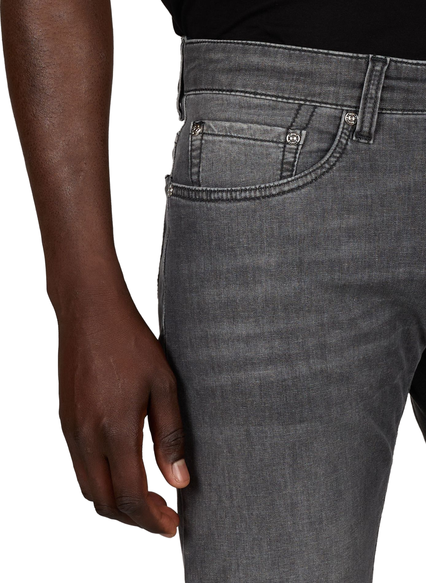 Schmale Jeans aus Baumwolle PIERRE CARDIN Grau