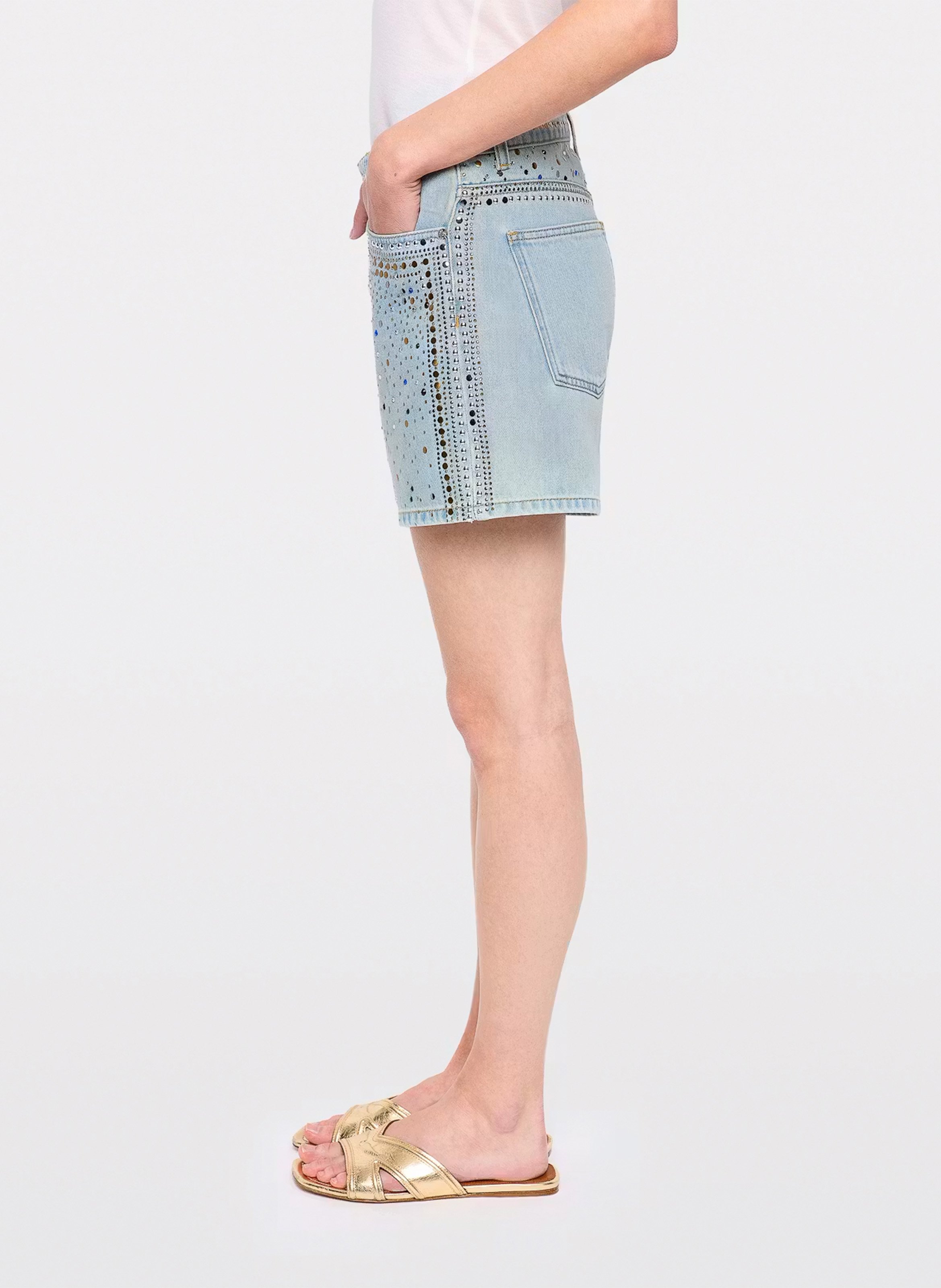 Short ample taille haute à strass sadys ZADIG&VOLTAIRE Bleu