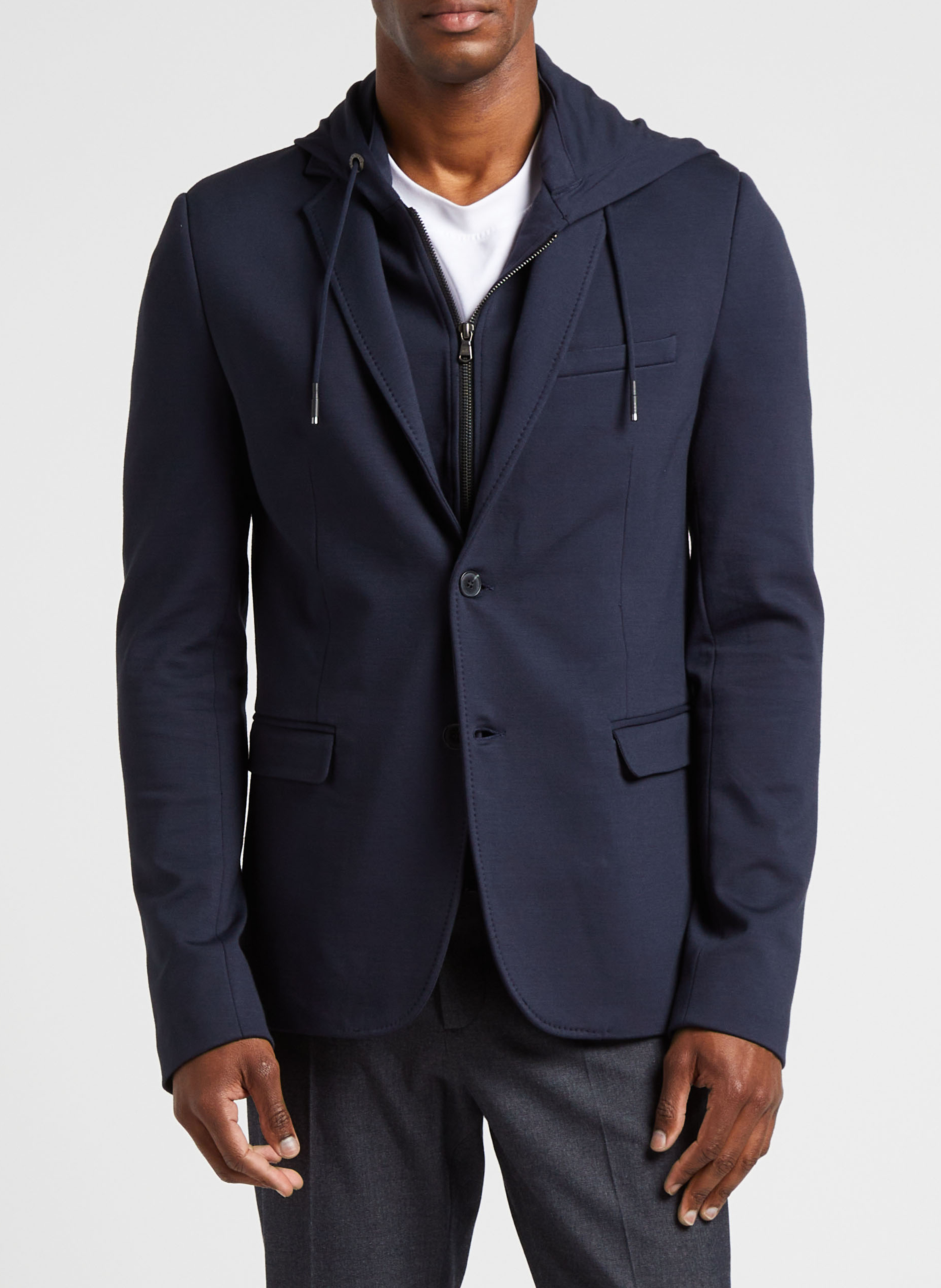 Veste col tailleur avec gilet amovible IKKS Bleu