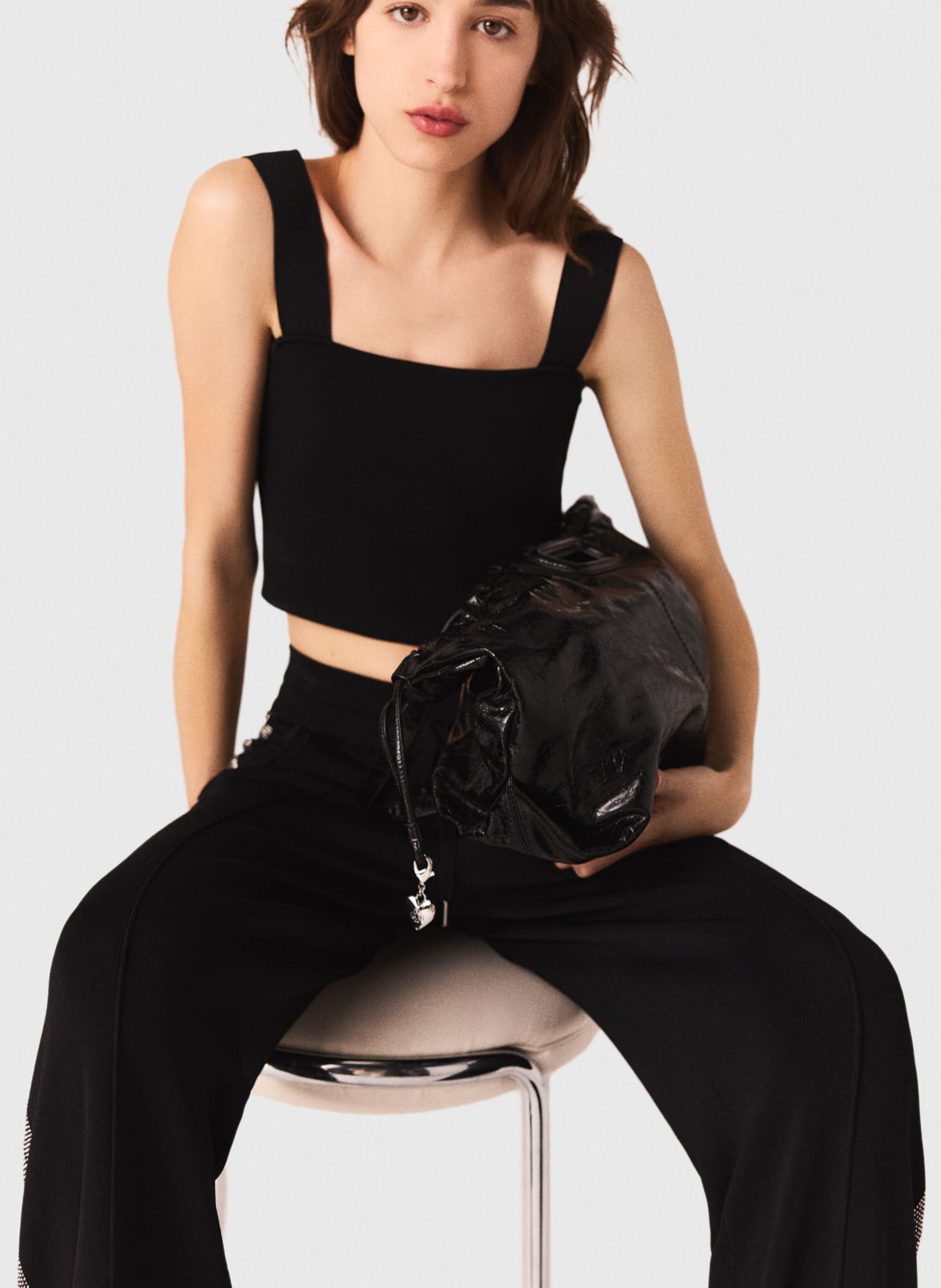 Crop top MAJE Noir