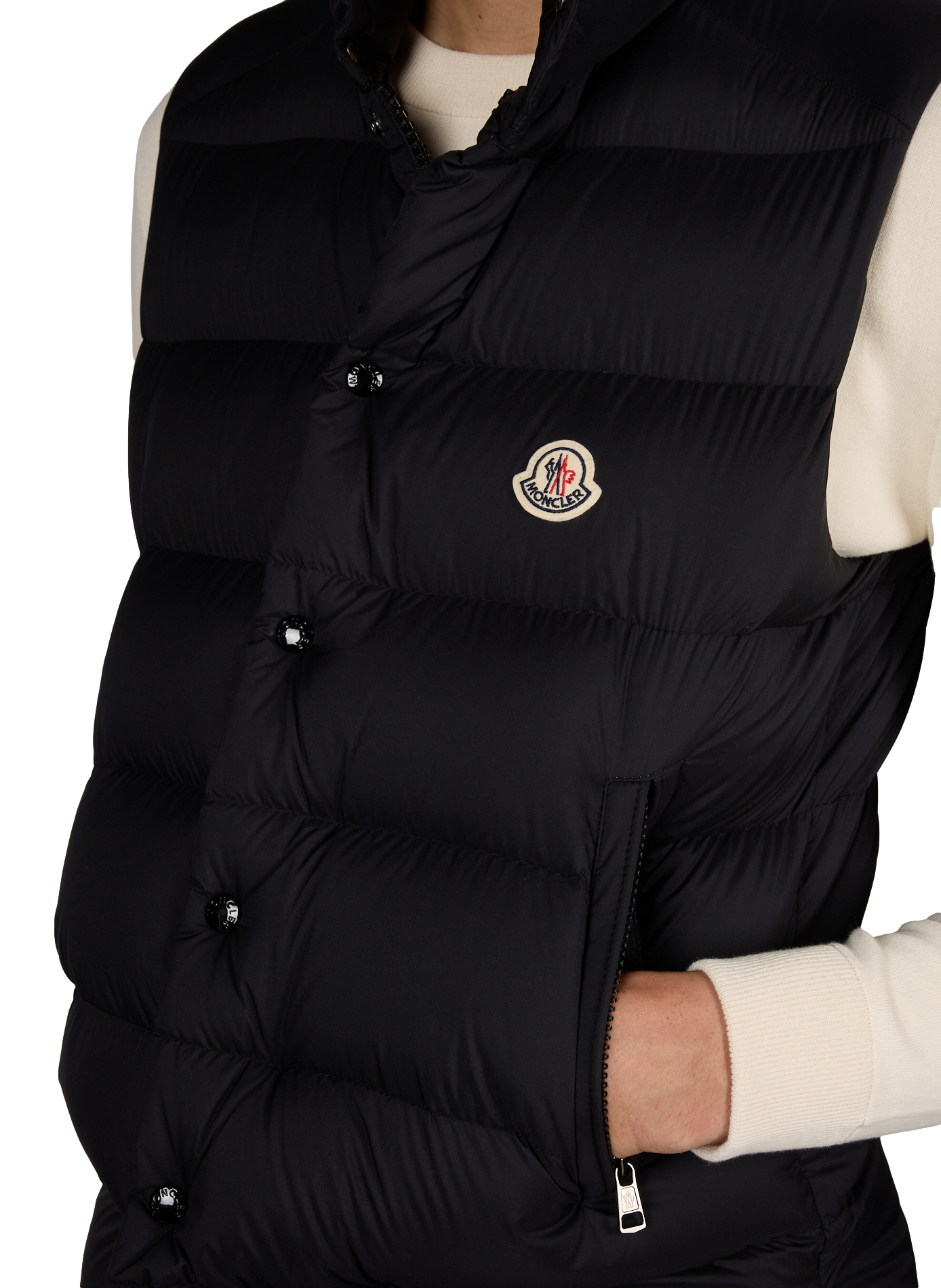 Maya sleeveless straight down jacket MONCLER Black