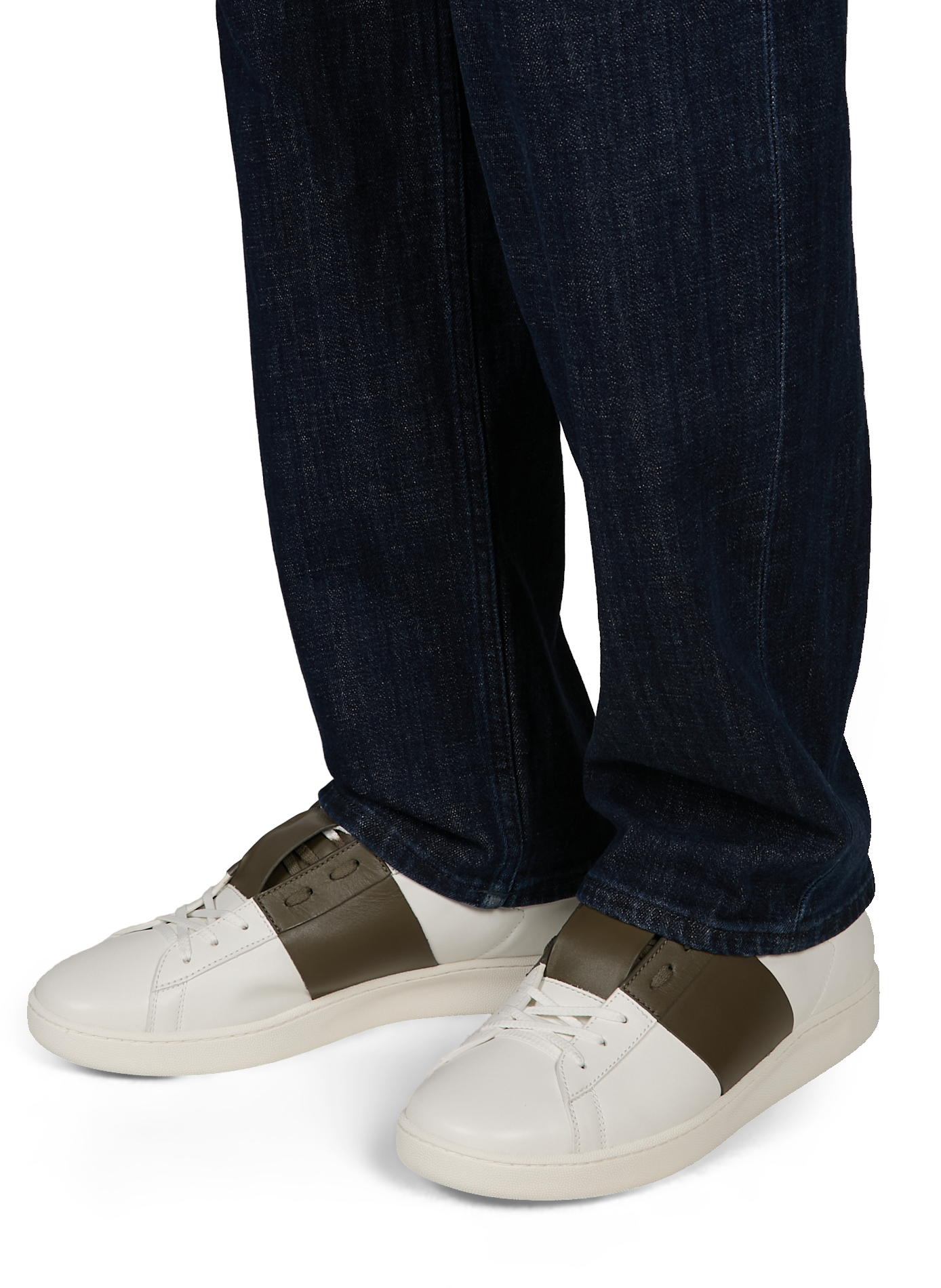 Baskets basses en cuir VALENTINO Blanc
